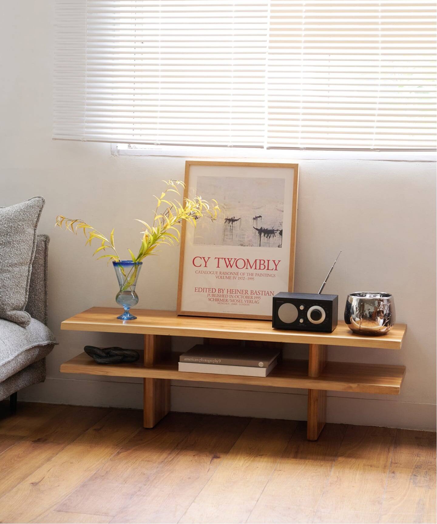 大型商品》LIVE EDGE WOOD LOW BOARD テレビボード（収納家具