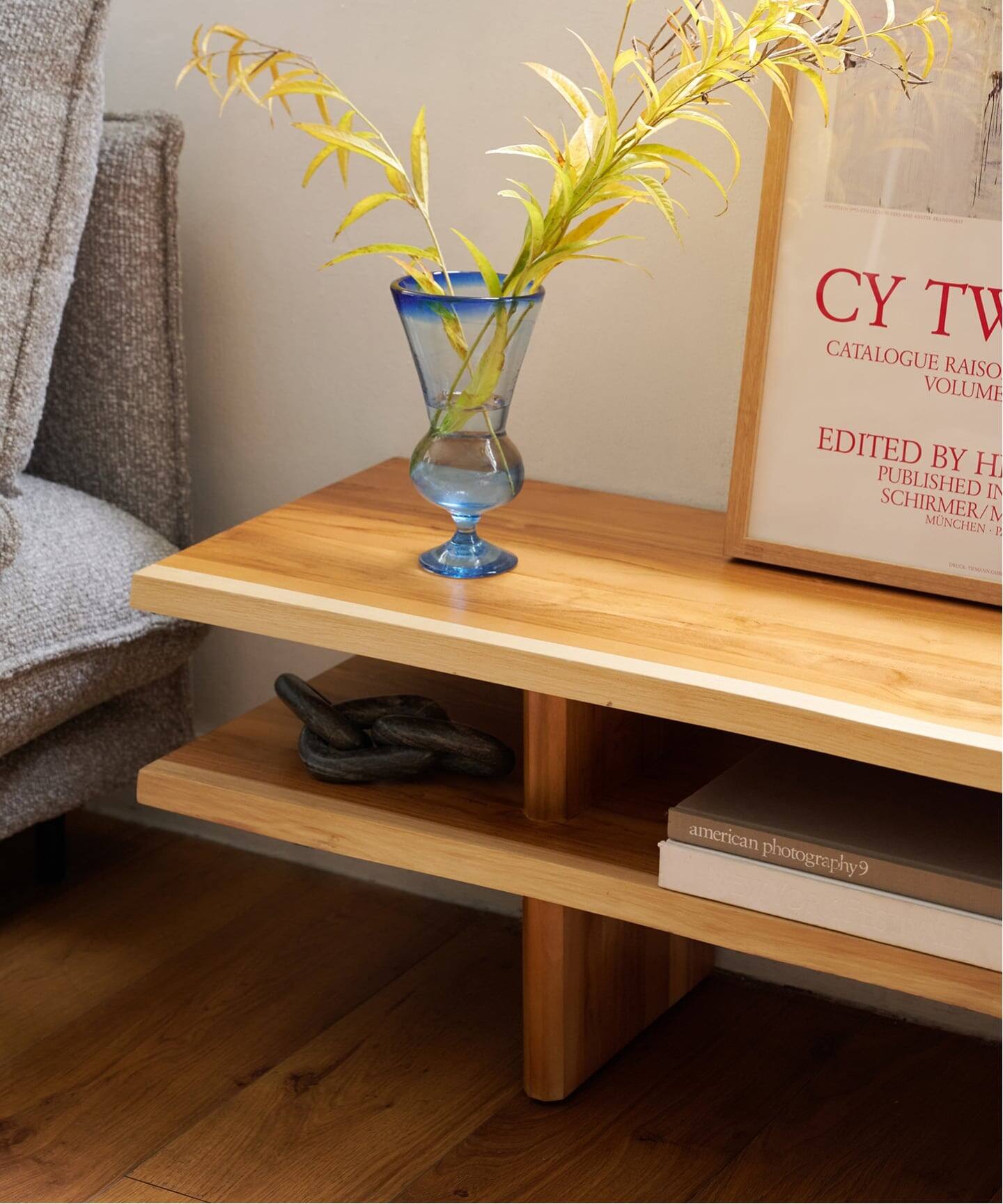 大型商品》LIVE EDGE WOOD LOW BOARD テレビボード（収納家具