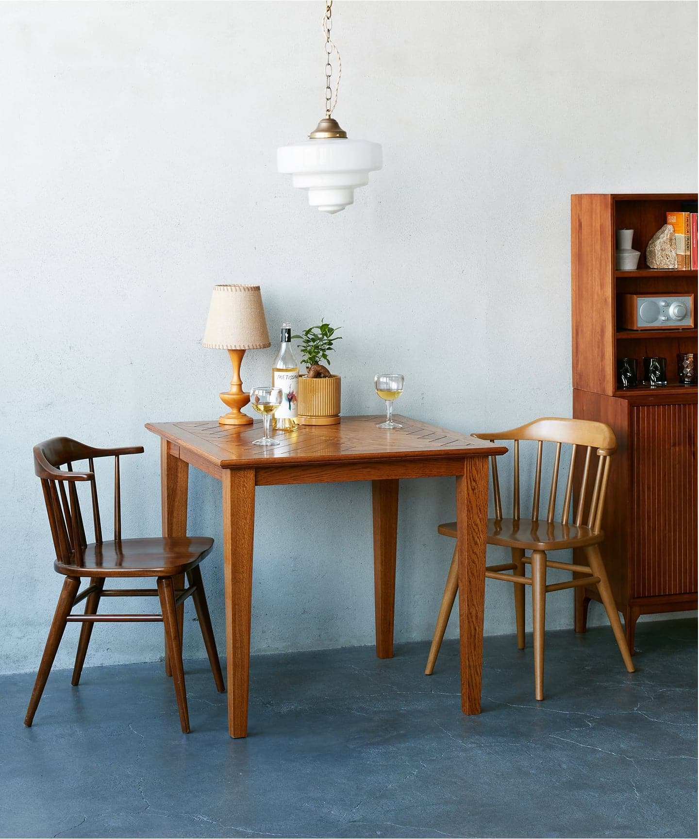 予約》《大型商品》WARNER DINING TABLE-S herringbone ワーナー