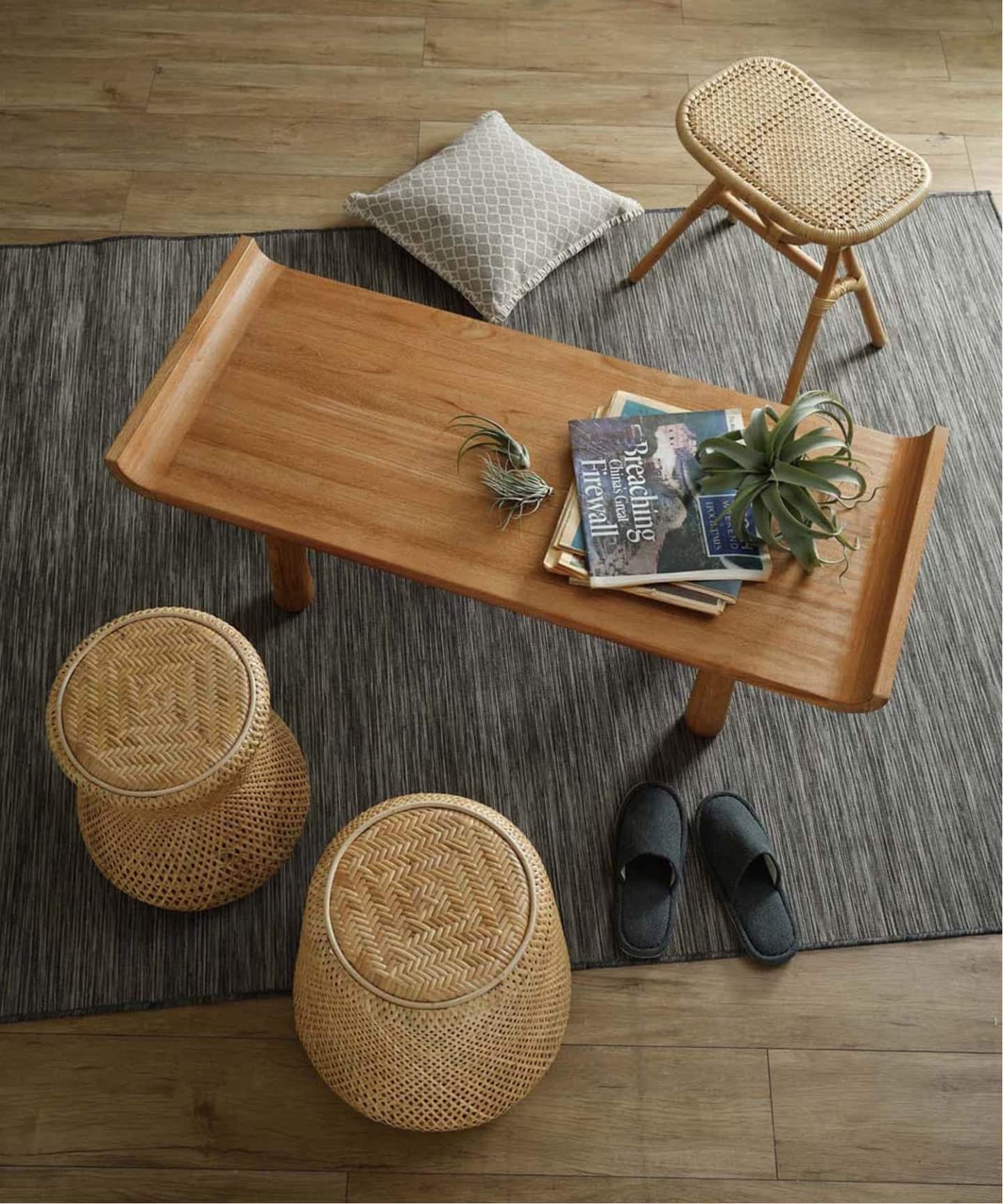 大型商品》【Sunflower Rattan/サンフラワーラタン】RATTAN STOOL