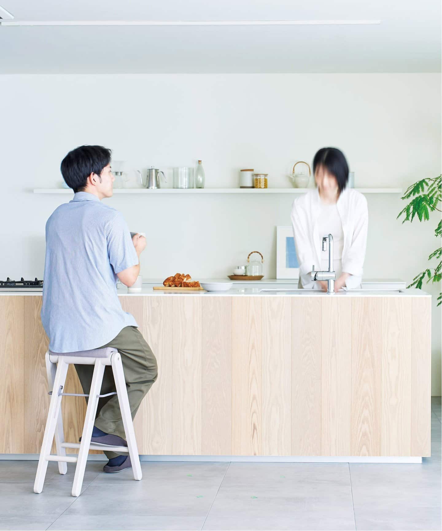 未使用　ジャーナルスタンダードファニチャー　折り畳みスツール　グレー WEB限定》【UTILITY/ユーティリティ】TITTO FOLDING STOOL