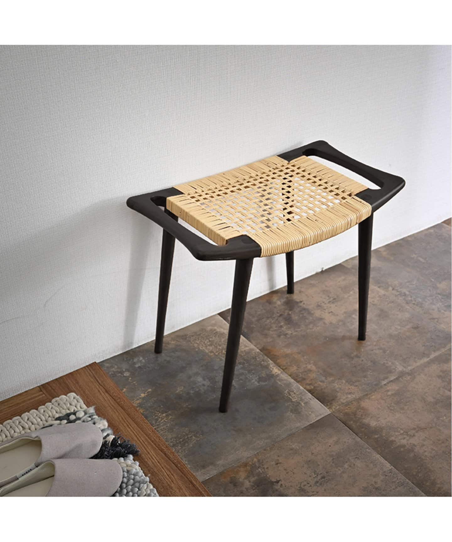 大型商品》【Sunflower Rattan/サンフラワーラタン】STOOL BK