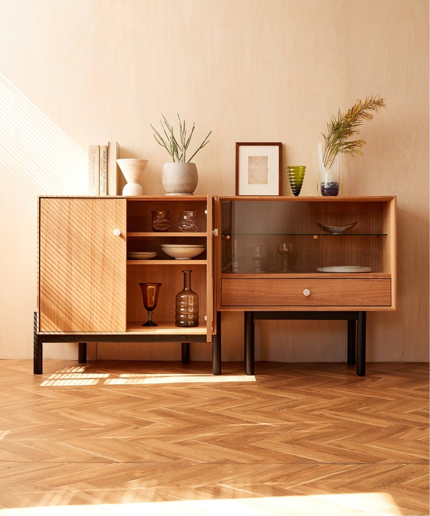 大型商品》PORTO SMALL SERVER ポルト スモール サーバー 両開き（収納