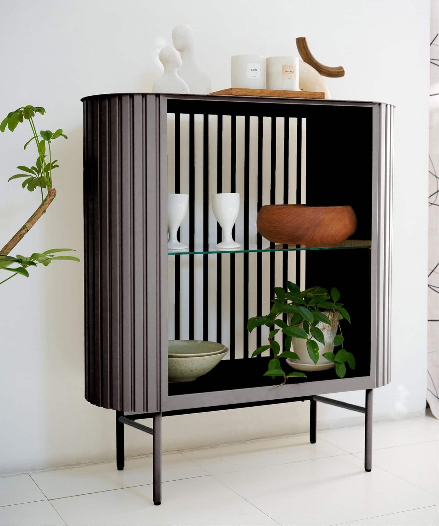 ジャーナルスタンダードファニチャー　ホルテシェルフ　S チャコール 大型商品》HOLTE BOOK SHELF S charcoal ホルテ ブックシェルフ