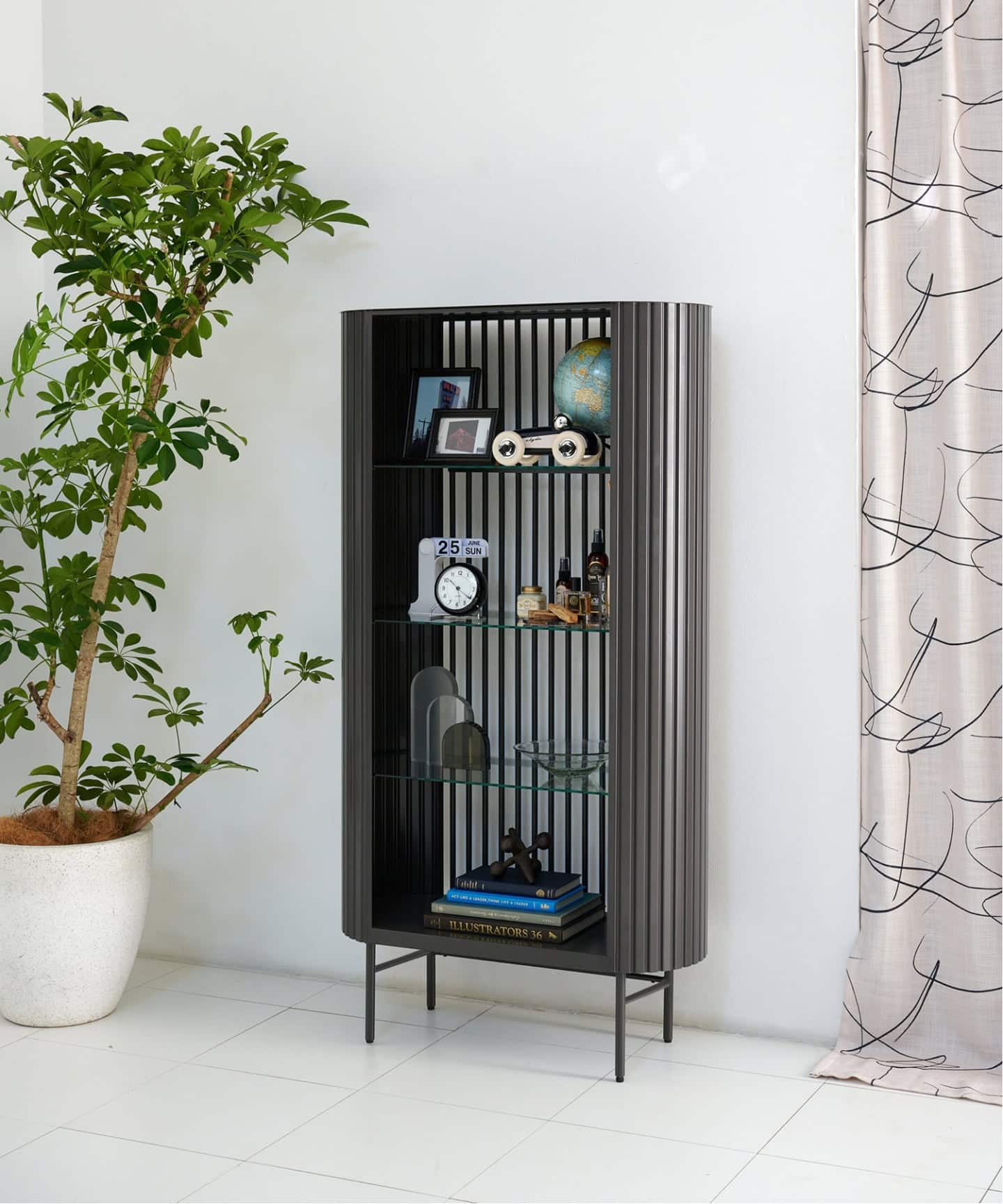 大型商品》HOLTE BOOK SHELF L charcoal ホルテ ブックシェルフ（収納