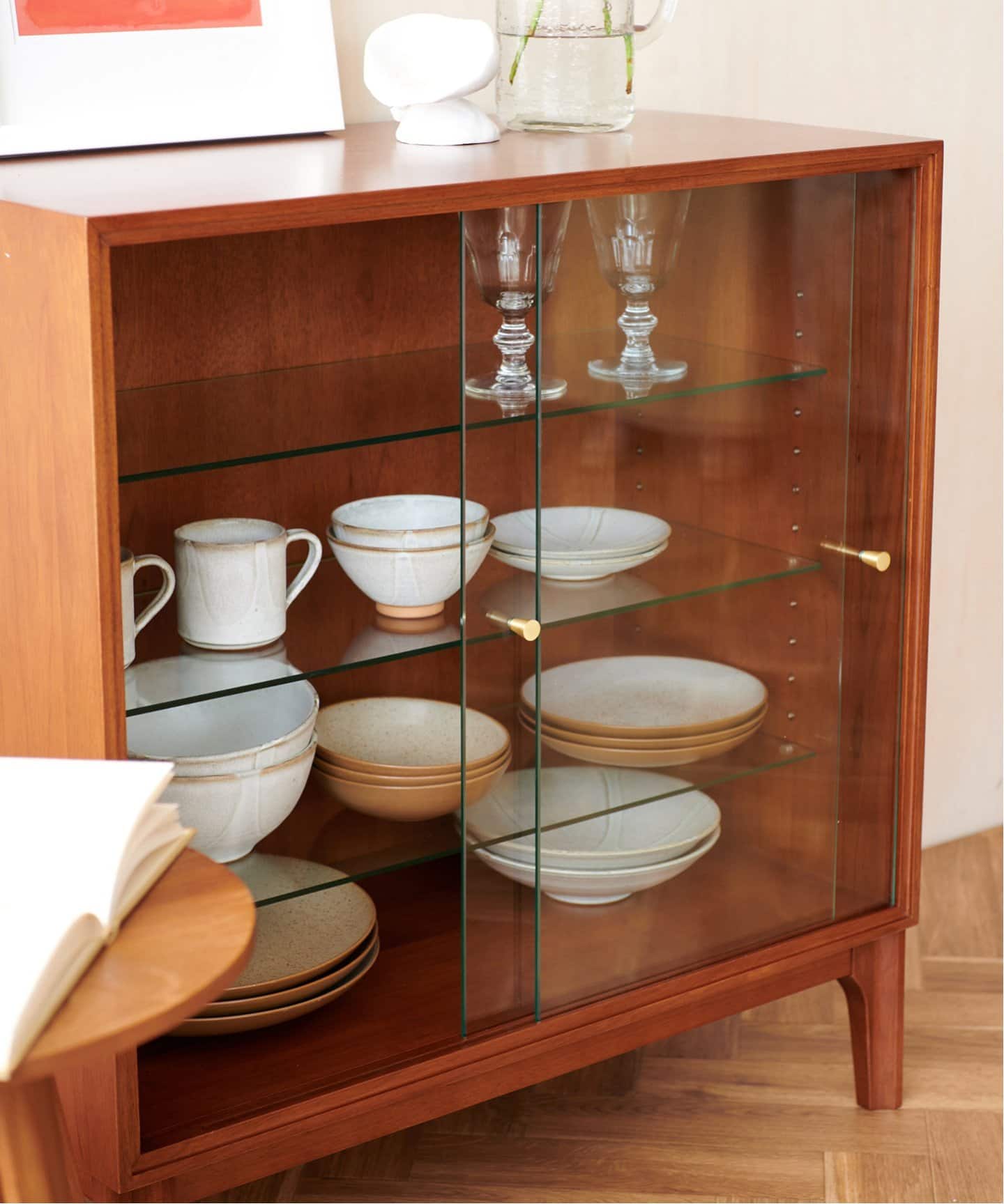 【引取限定】ACME Furniture ガラスシェルフ 大型商品》BROOKS SMALL GLASS SHELF 2 ブルックス ガラス