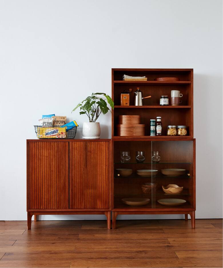 大型商品》BROOKS SMALL GLASS SHELF 2 ブルックス ガラス シェルフ 