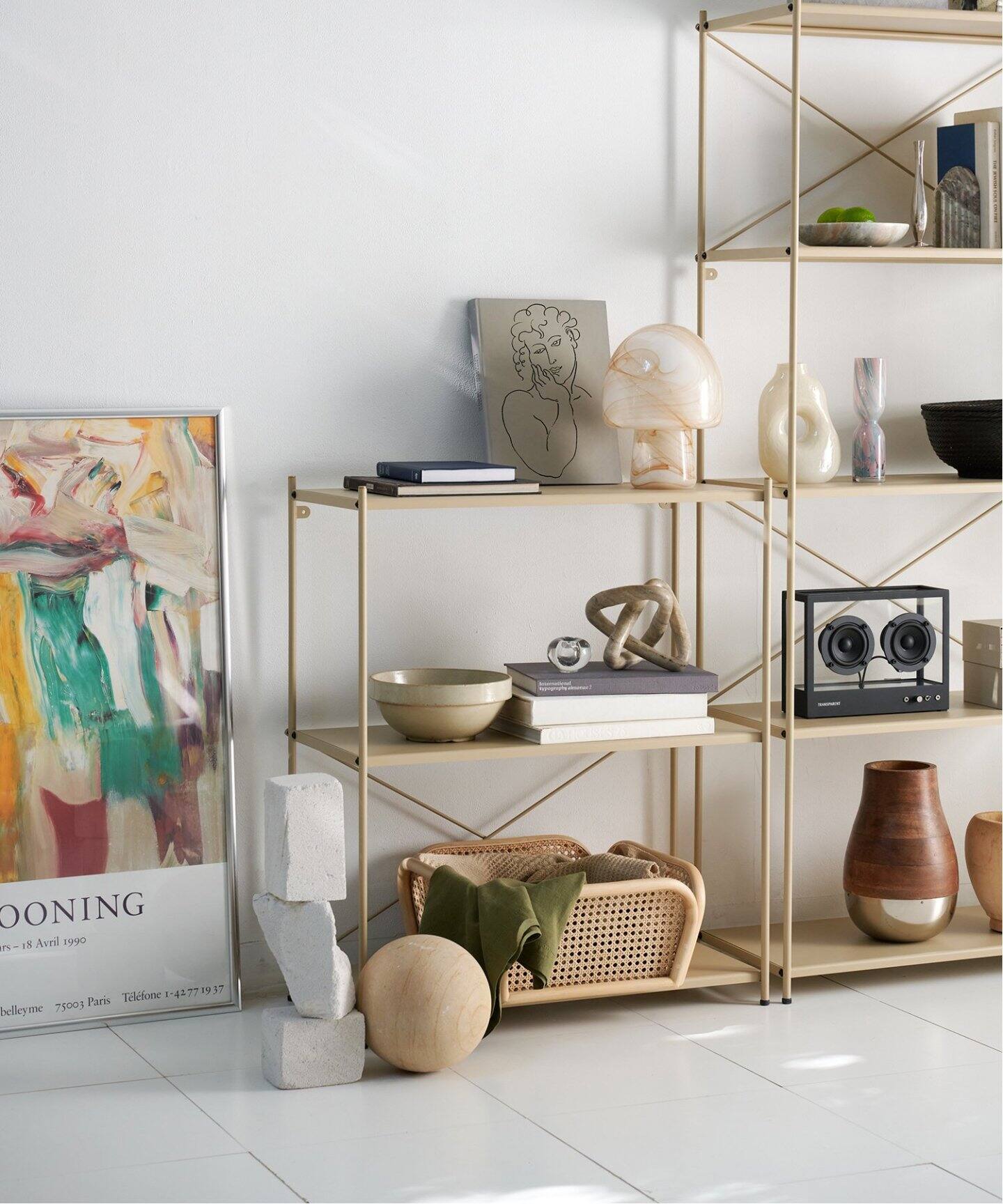 大型商品》HOLTE X SHELF S sand ホルテ シェルフ（収納家具