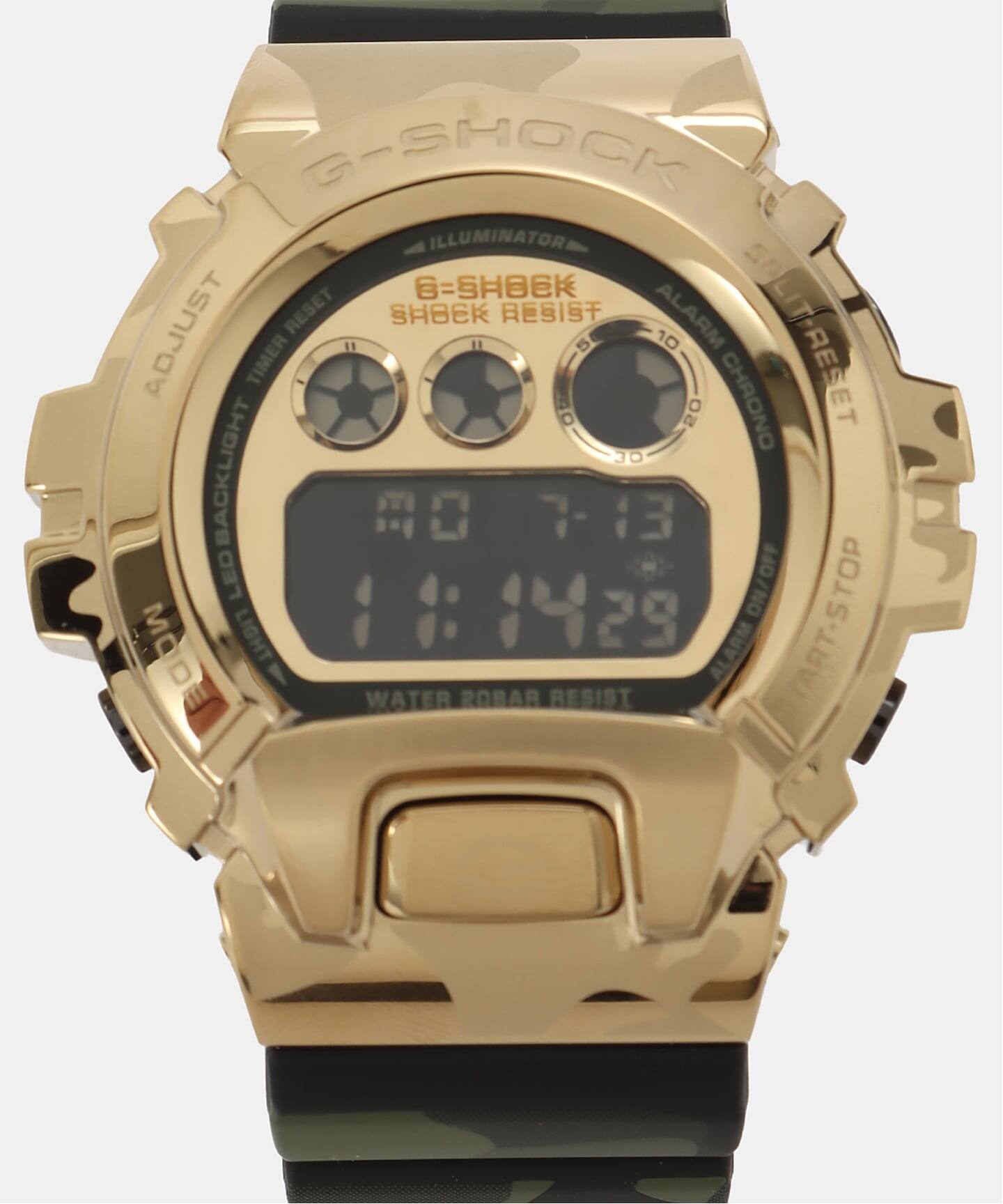 ドゥーズィエムクラス　CASIO コラボ　ゴールド　カーフベルト　クロコ型押し CASIO/カシオ】 G-SHOCK CAMO AND GOLD（新品）｜MUSE de Deuxieme
