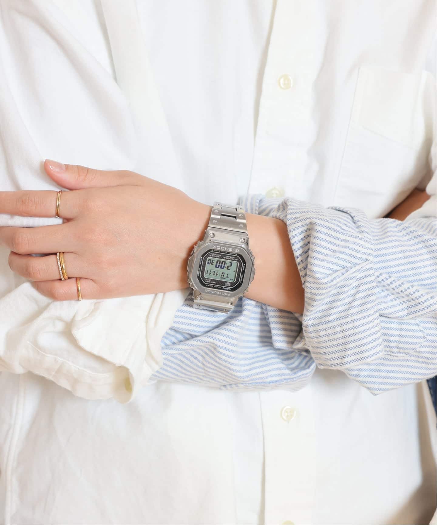 CASIO/カシオ】 G-SHOCK FULL METAL SILVER（新品）｜MUSE de Deuxieme