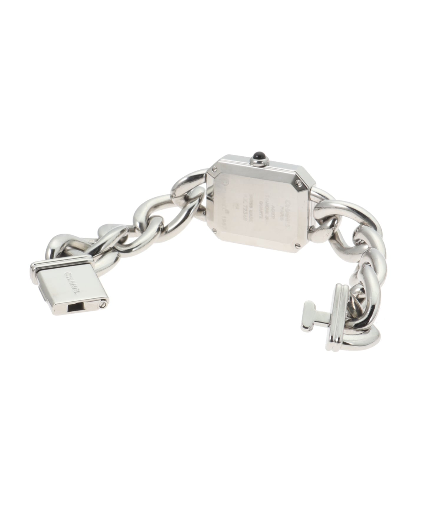 初売りセールCHANELボタン　グリポア大粒　超希少ブルー×アンティークシルバー CHANEL Premiere metal chain size S / Diamond（ヴィンテージ