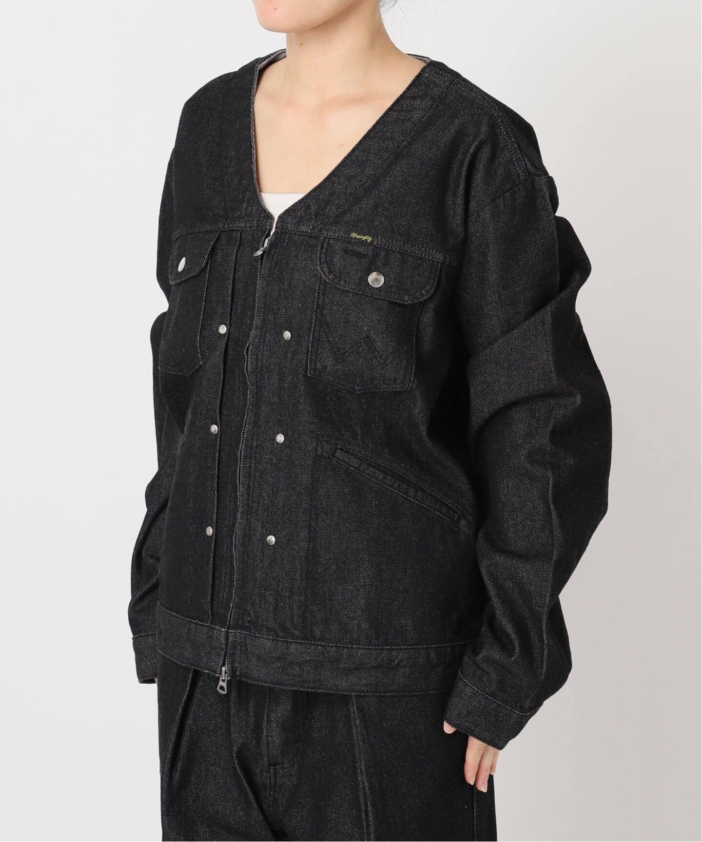 90s Wrangler BLACK DENIM JACKET 日本製 短丈 予約》WRANGLER 別注 DENIM JACKET（デニムジャケット）｜CITYSHOP