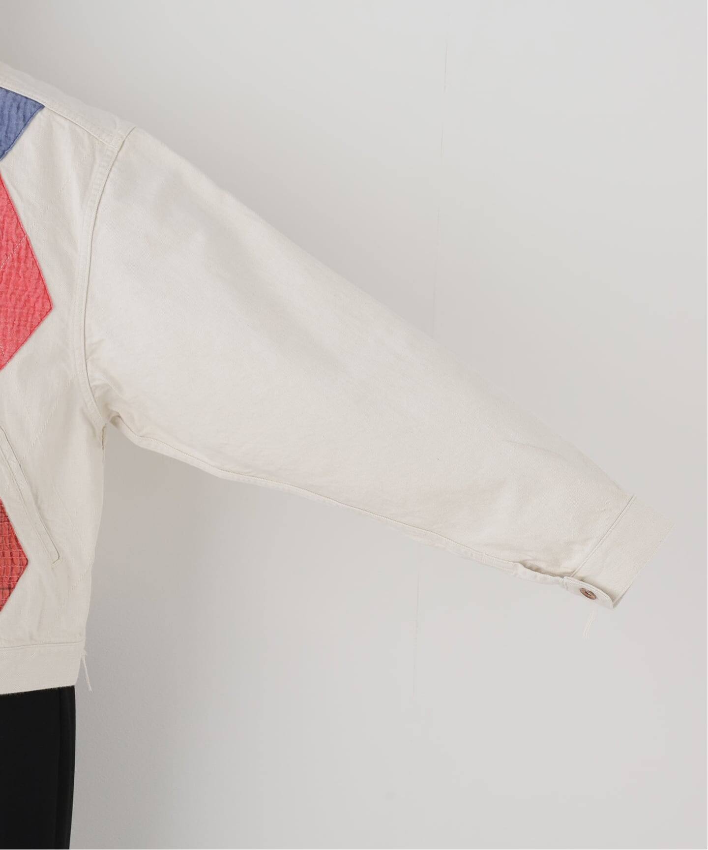 KURO ARGYLE SASHIKO DENIM JACKET 964242：デニムジャケット（デニム