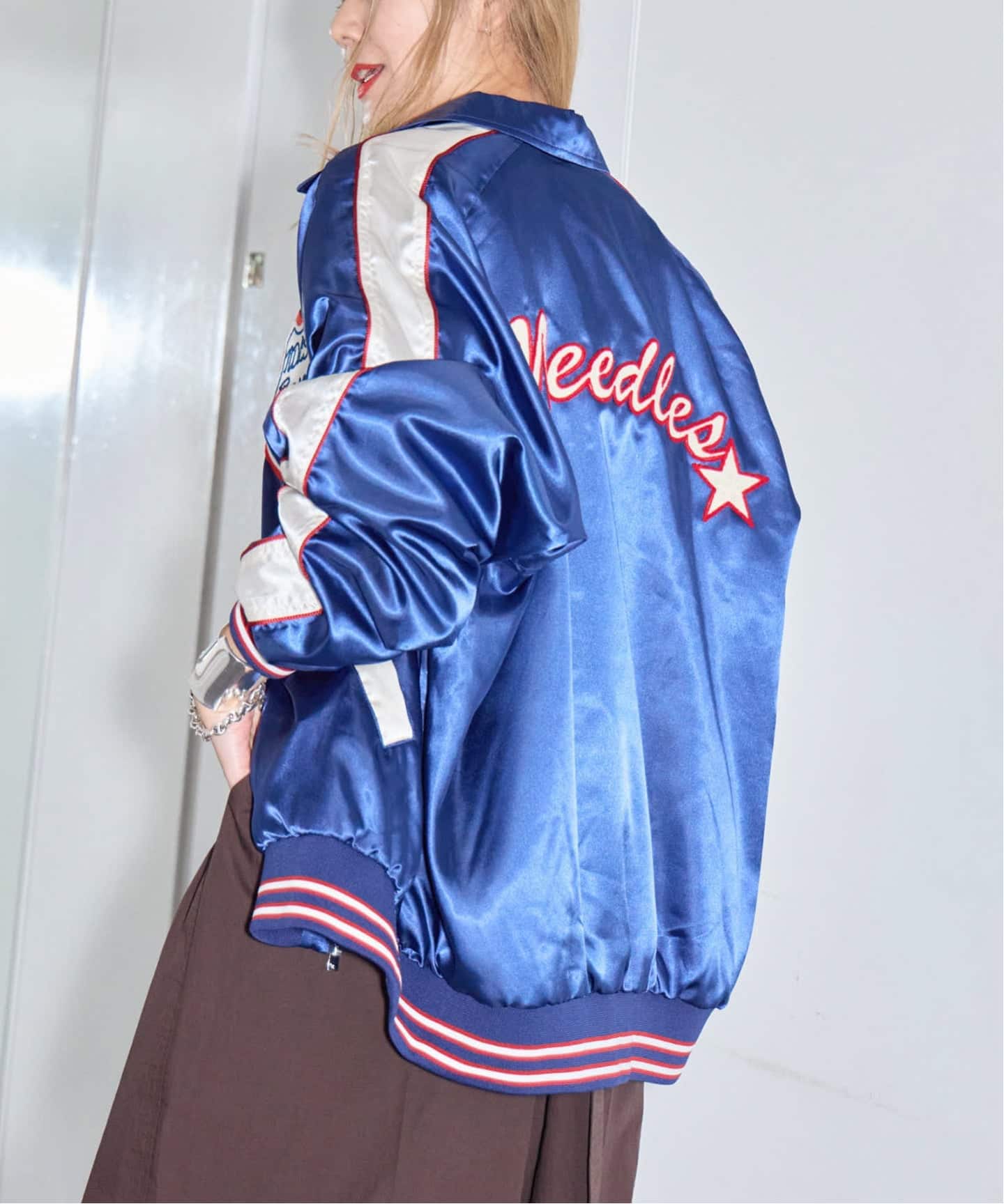 iDNOU JCFT X3RD ジャケット Sサイズ 青/赤 NEEDLES TADIUM JACKET SX216：ジャケット（その他ジャケット・スーツ