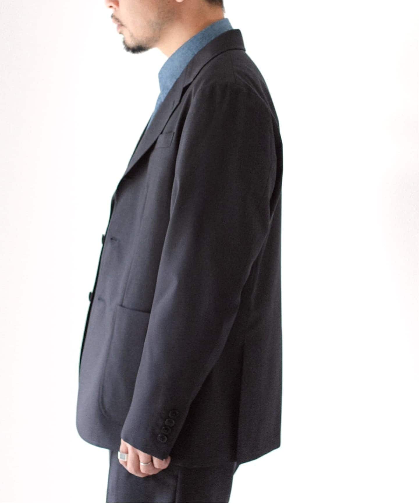 LE / エルイー】WOOL SINGLE JK：セットアップ着用可（テーラード