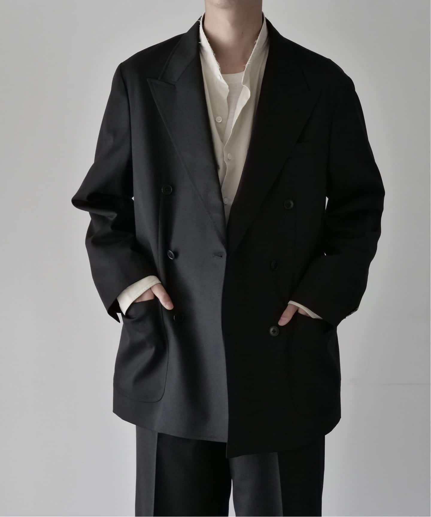LE / エルイー】WOOL DOUBLEJK：セットアップ着用可（テーラード