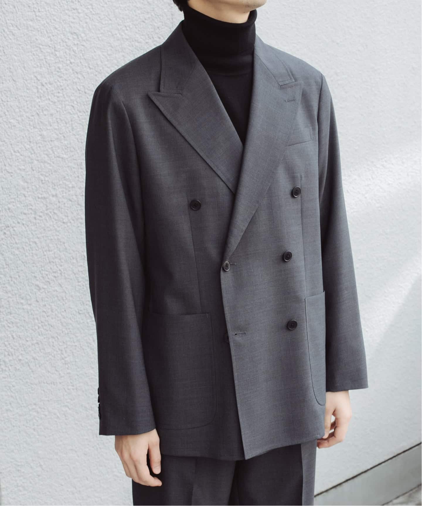 LE / エルイー】WOOL DOUBLE JK【セットアップ着用可】（テーラード