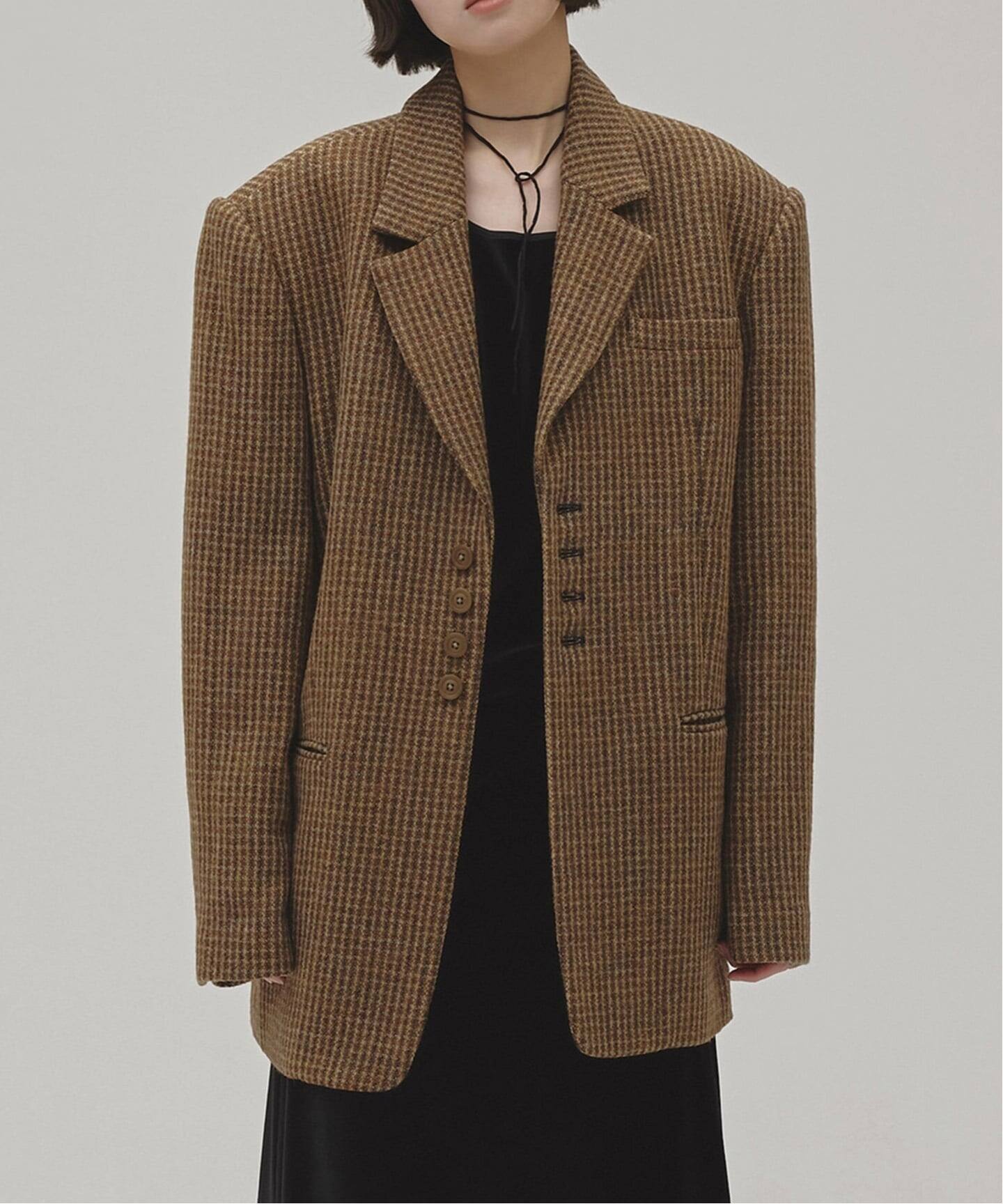予約》TODAYFUL Wool100% Check Jacket（テーラードジャケット 