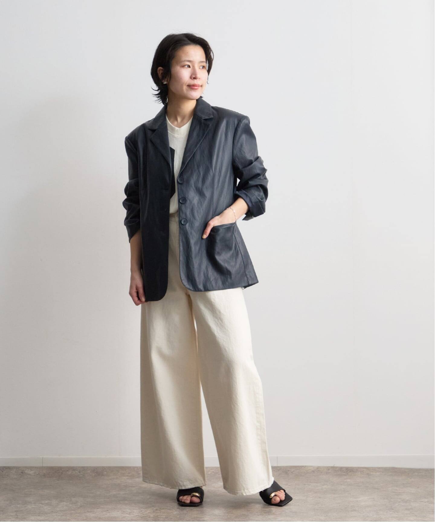 anuke Ecoleather Tailored Jacket（テーラードジャケット）｜BOICE