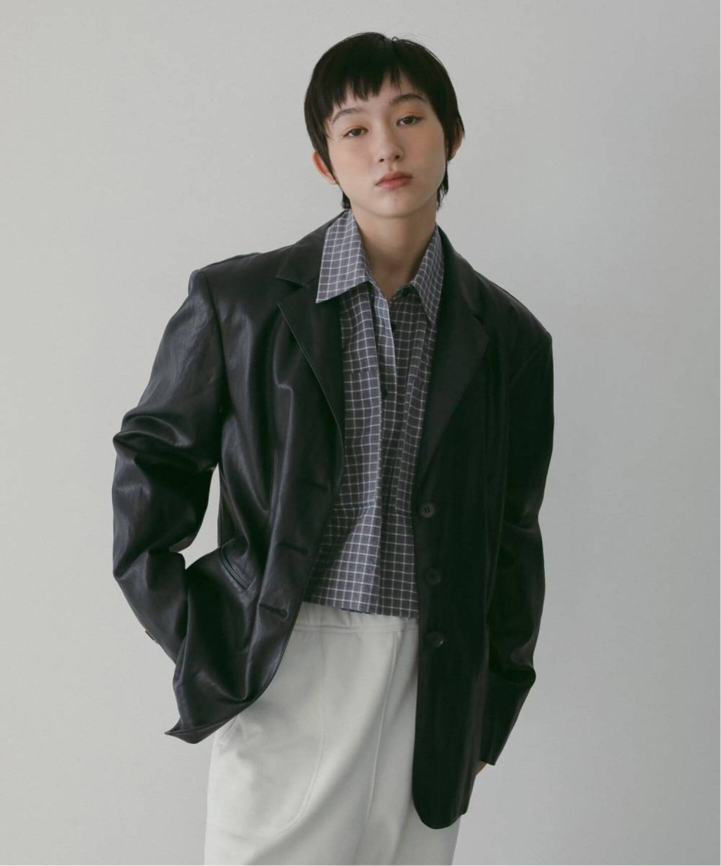 anuke Ecoleather Tailored Jacket（テーラードジャケット）｜BOICE