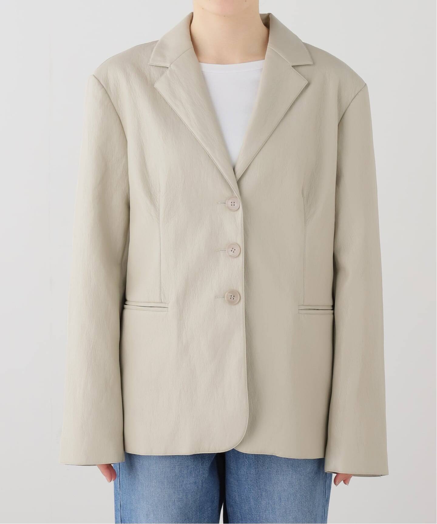 anuke Ecoleather Tailored Jacket（テーラードジャケット）｜BOICE