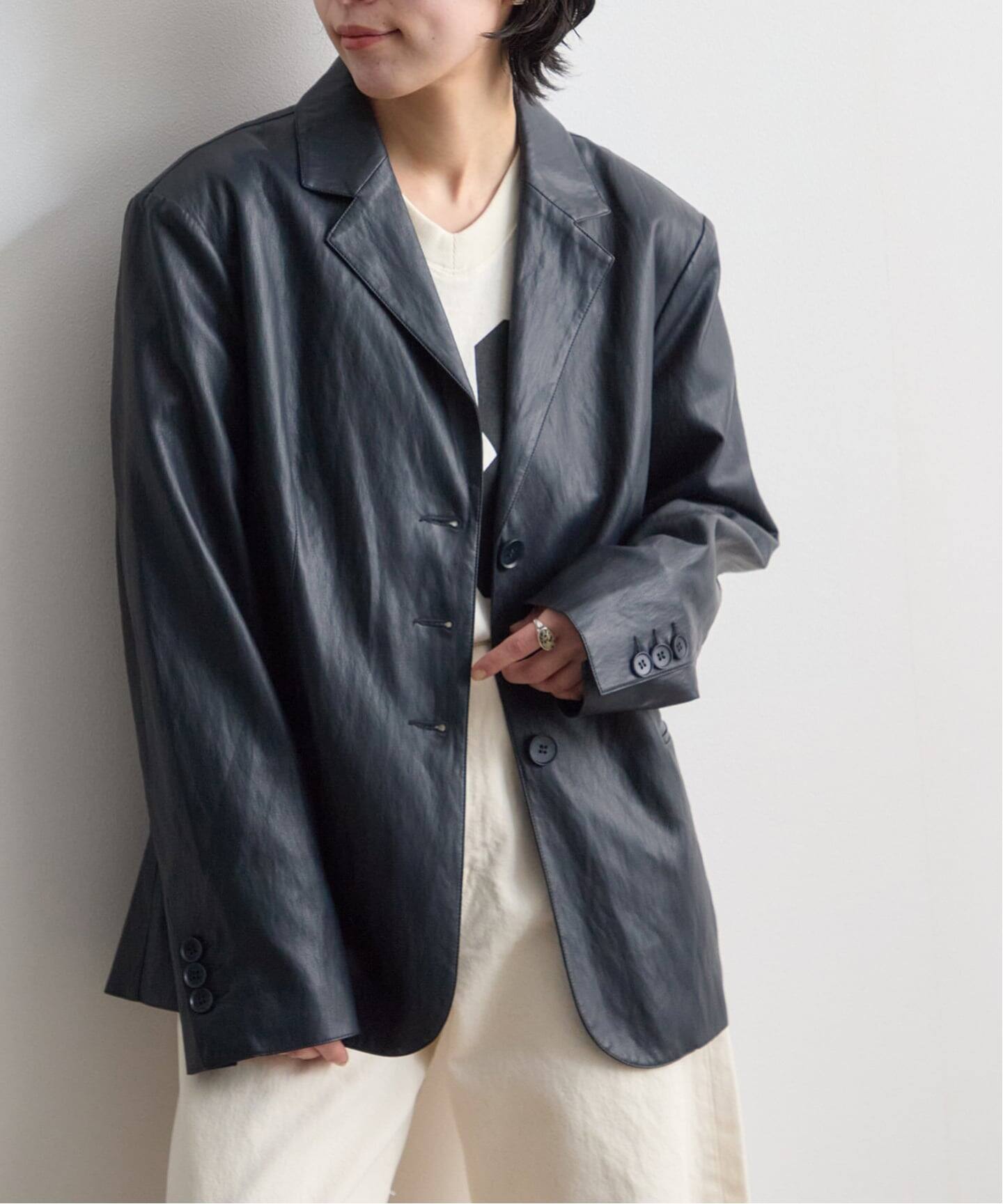 anuke Ecoleather Tailored Jacket（テーラードジャケット）｜BOICE 