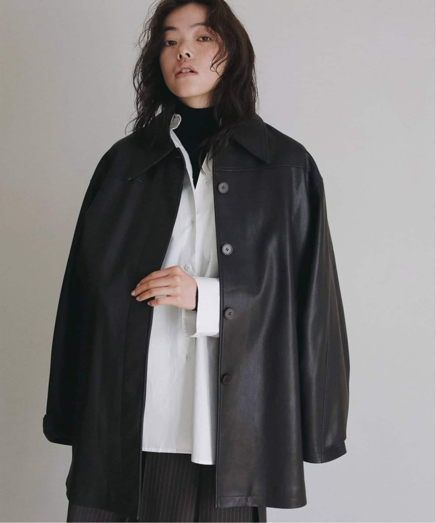 anuke Ecoleather Over Jacket（レザージャケット）｜BOICE FROM