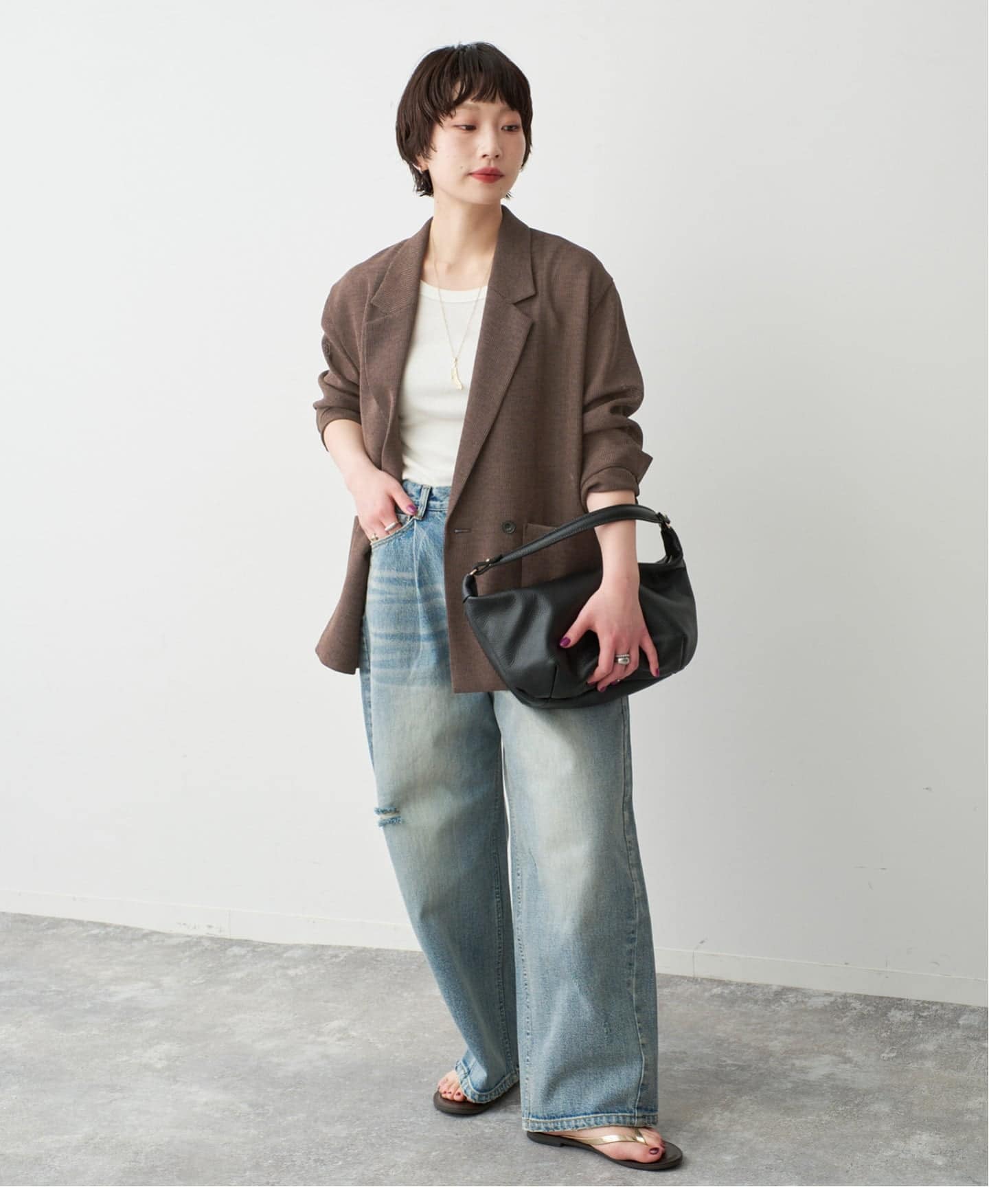 手洗い可》ブラーカラミ ルーズジャケット（その他ジャケット・スーツ