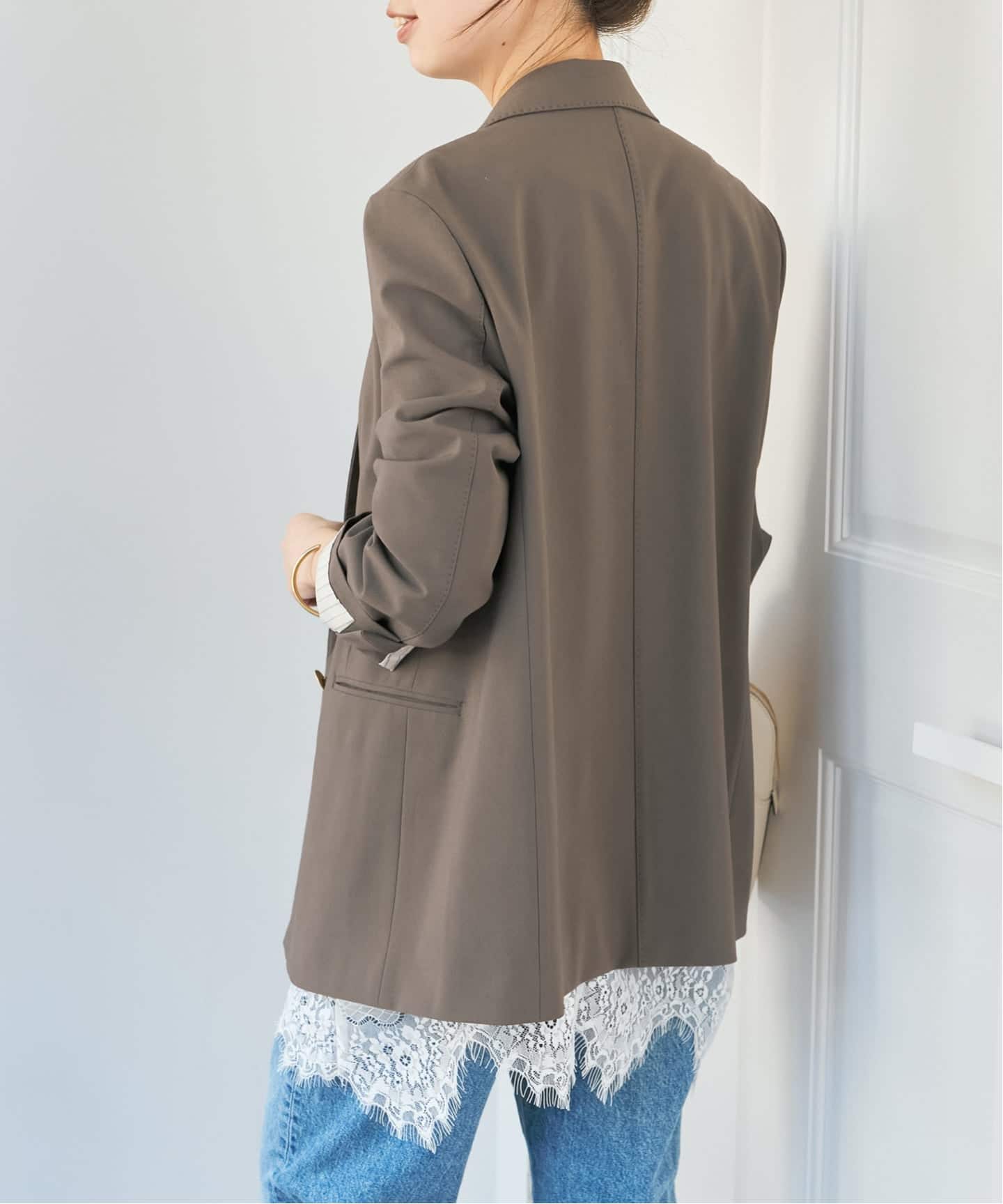 新色有り / 追加予約》プレーンウィーブダブルブレストジャケット