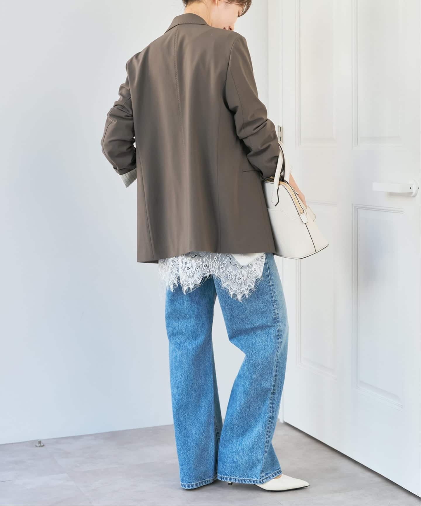 新色有り / 追加予約》プレーンウィーブダブルブレストジャケット