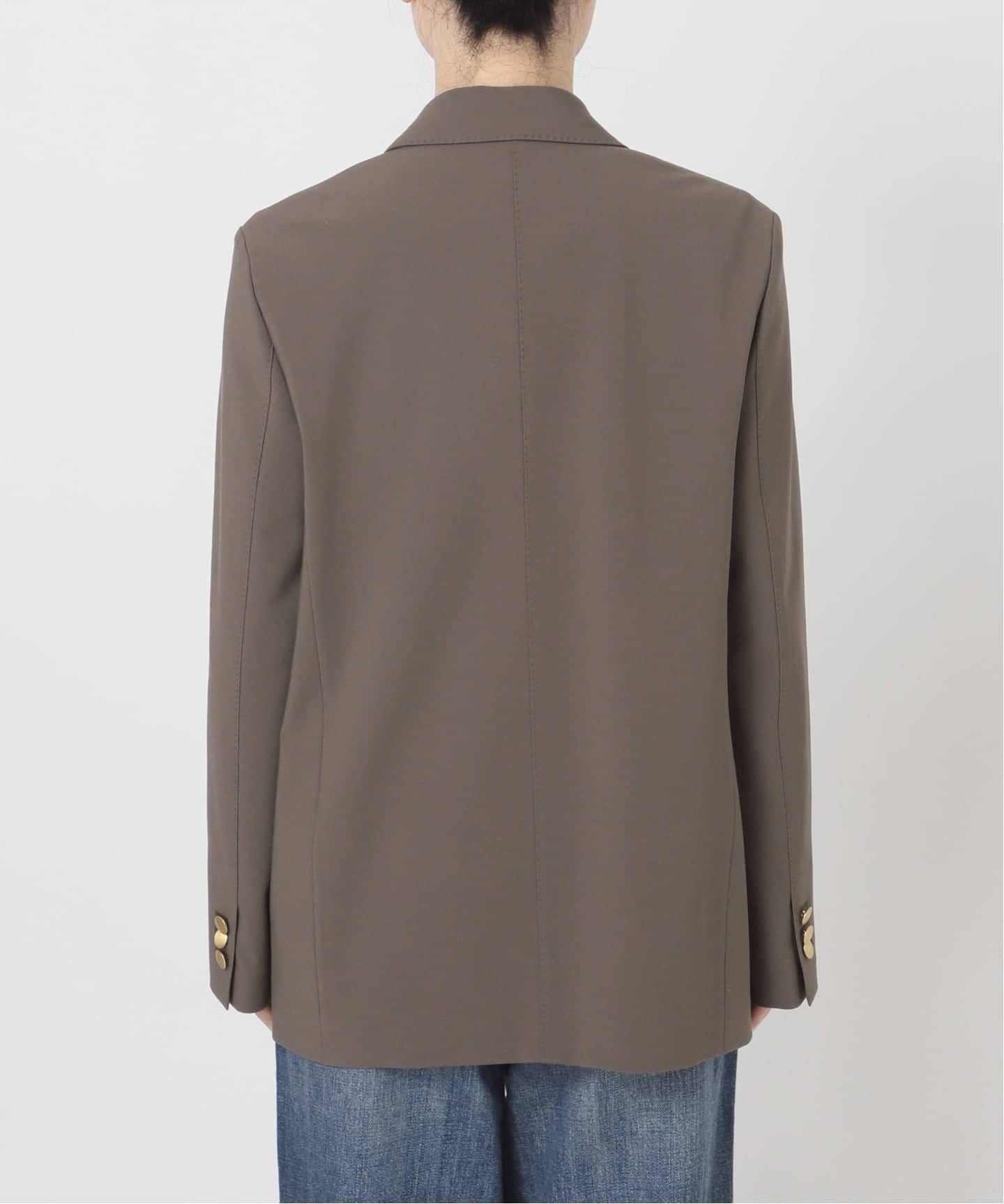 新色有り / 追加予約》プレーンウィーブダブルブレストジャケット