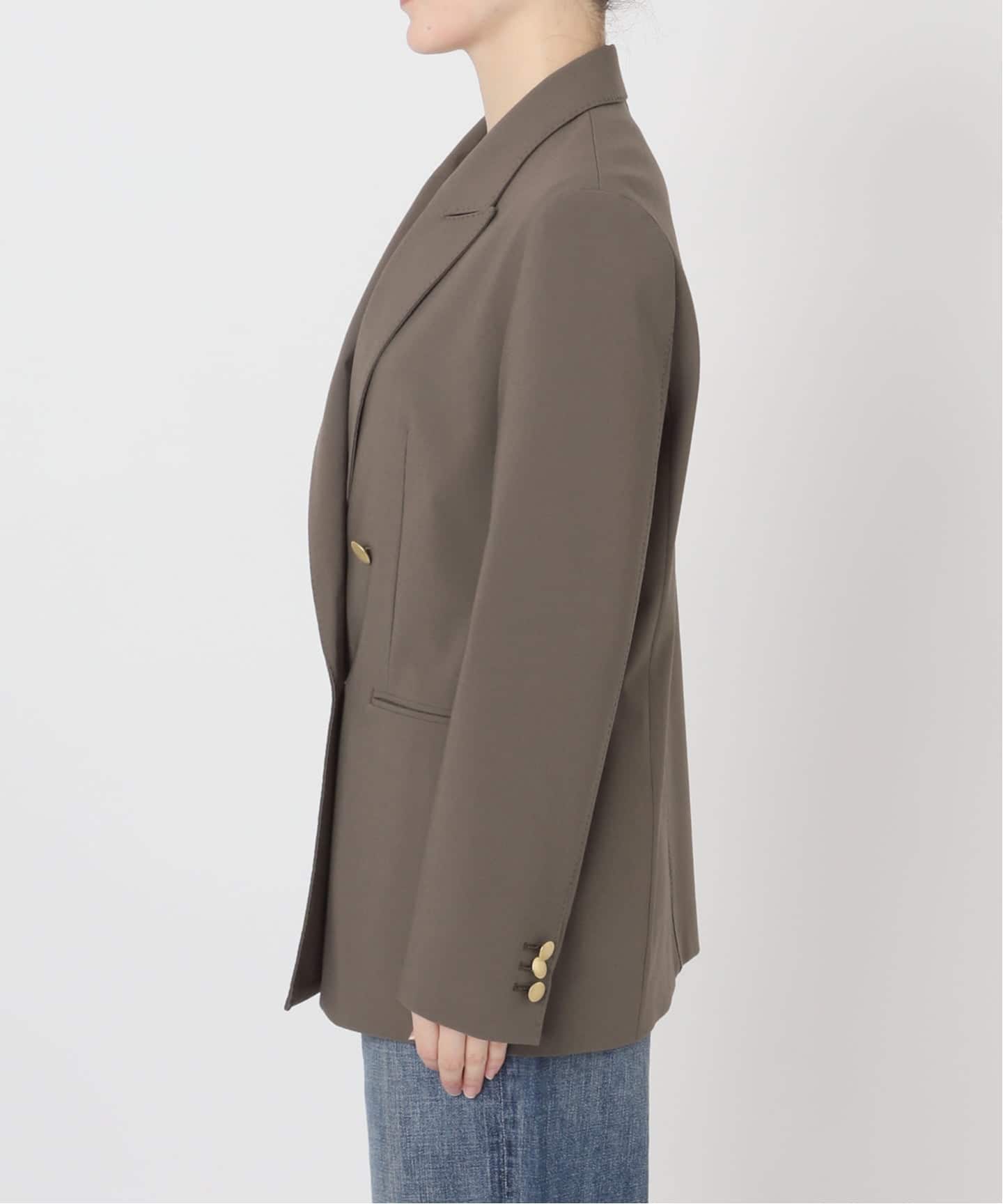 新色有り / 追加》プレーンウィーブダブルブレストジャケット