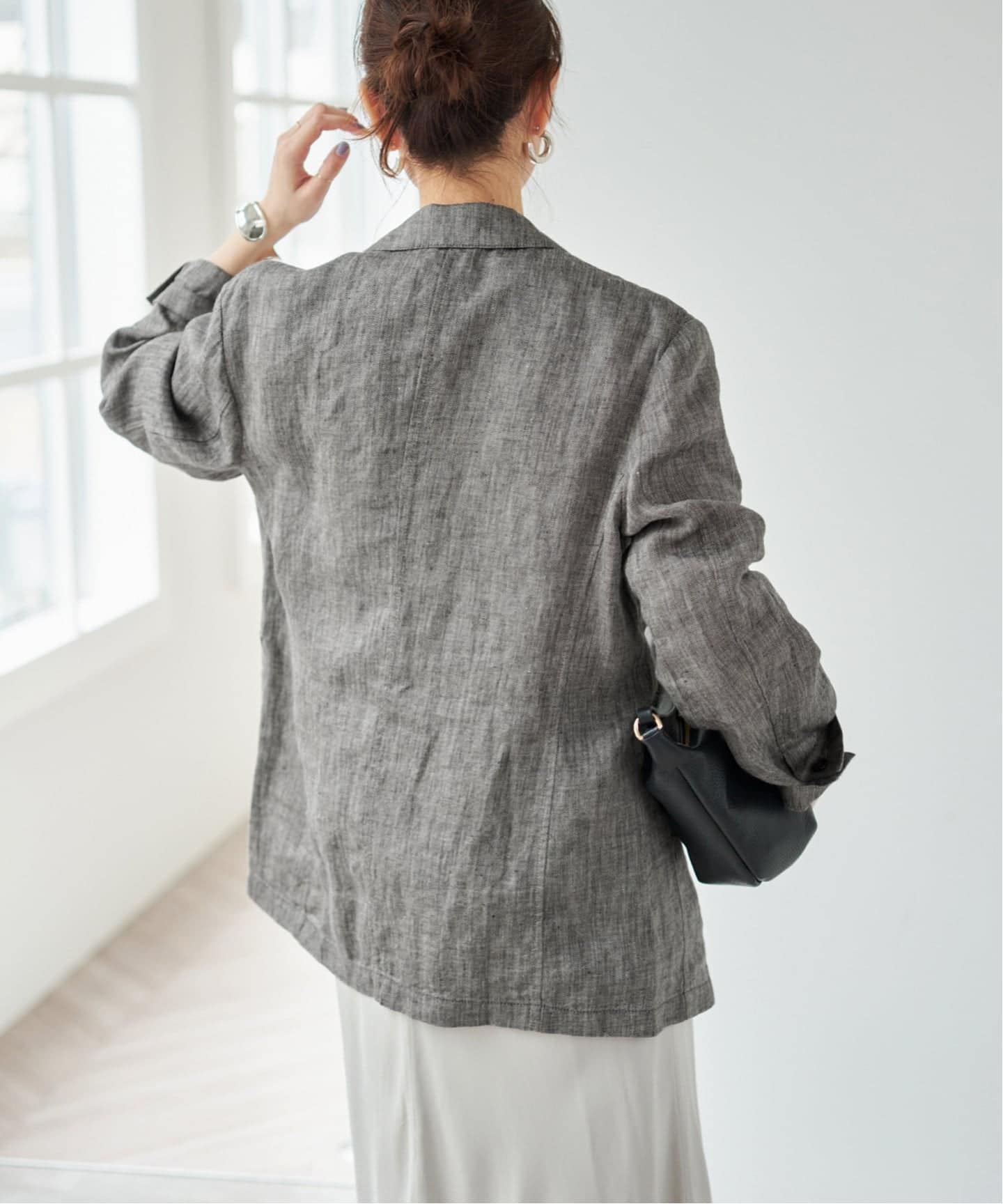 予約》エアリーリネン1Bジャケット（テーラードジャケット）｜Spick