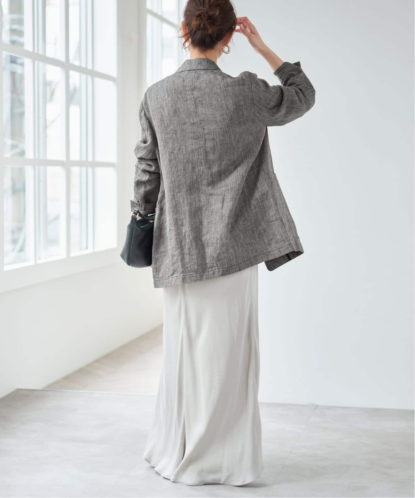 予約》エアリーリネン1Bジャケット（テーラードジャケット）｜Spick