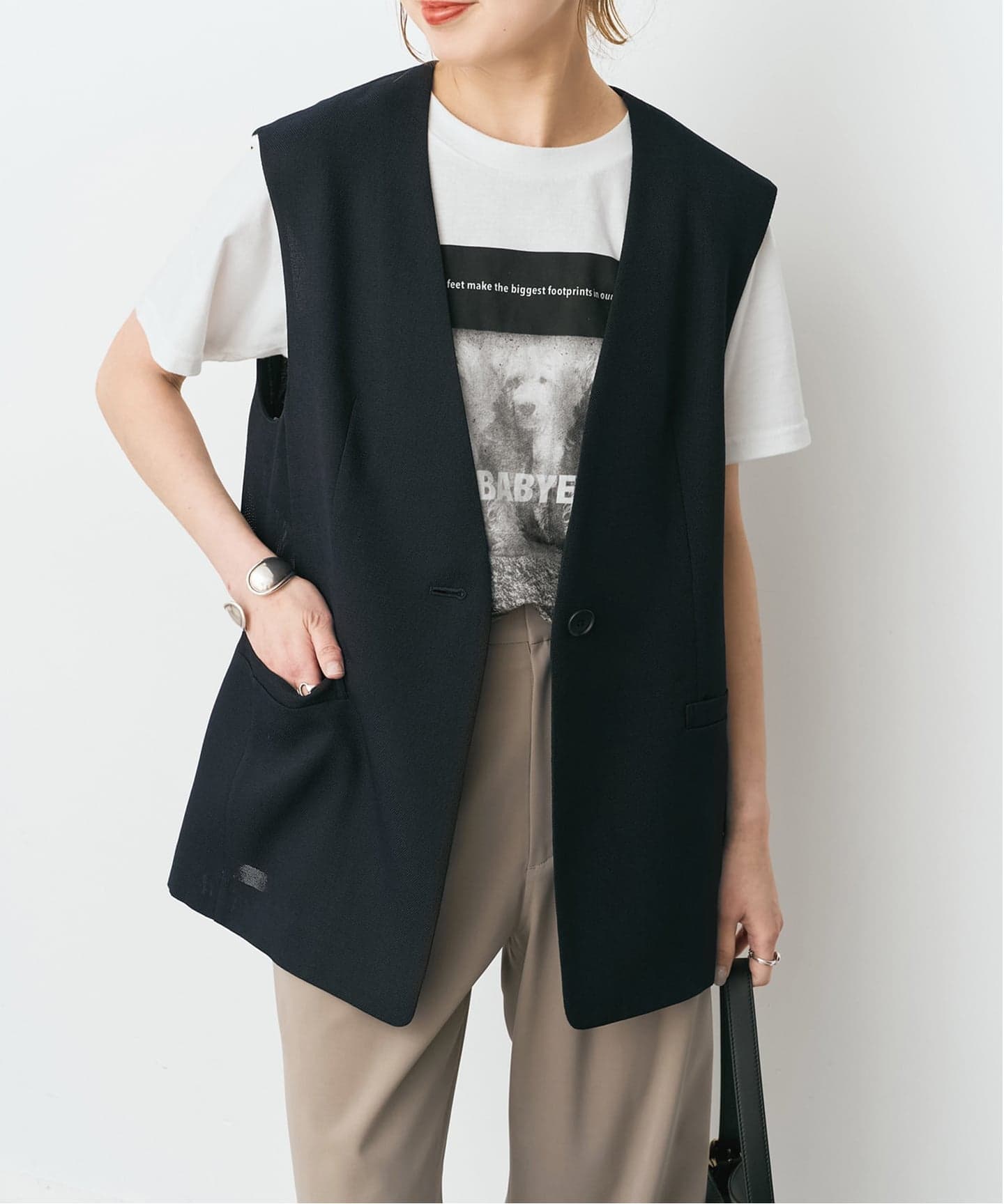 spick&span スピックアンドスパン メッシュフィッシングベスト ブラック 予約》ドライメッシュツイードベスト（ベスト）｜Spick & Span