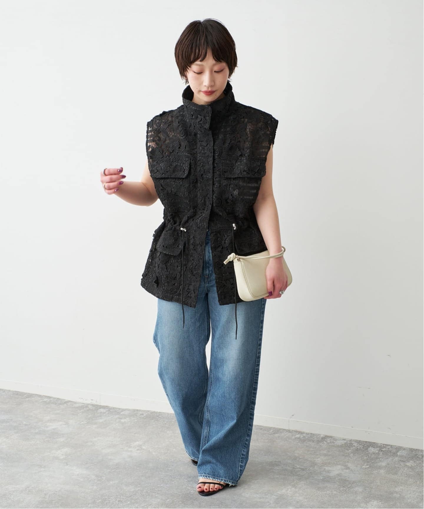 一部店舗+WEB限定》LAYAS/レイヤーズ レースベスト（ジレ）｜Spick