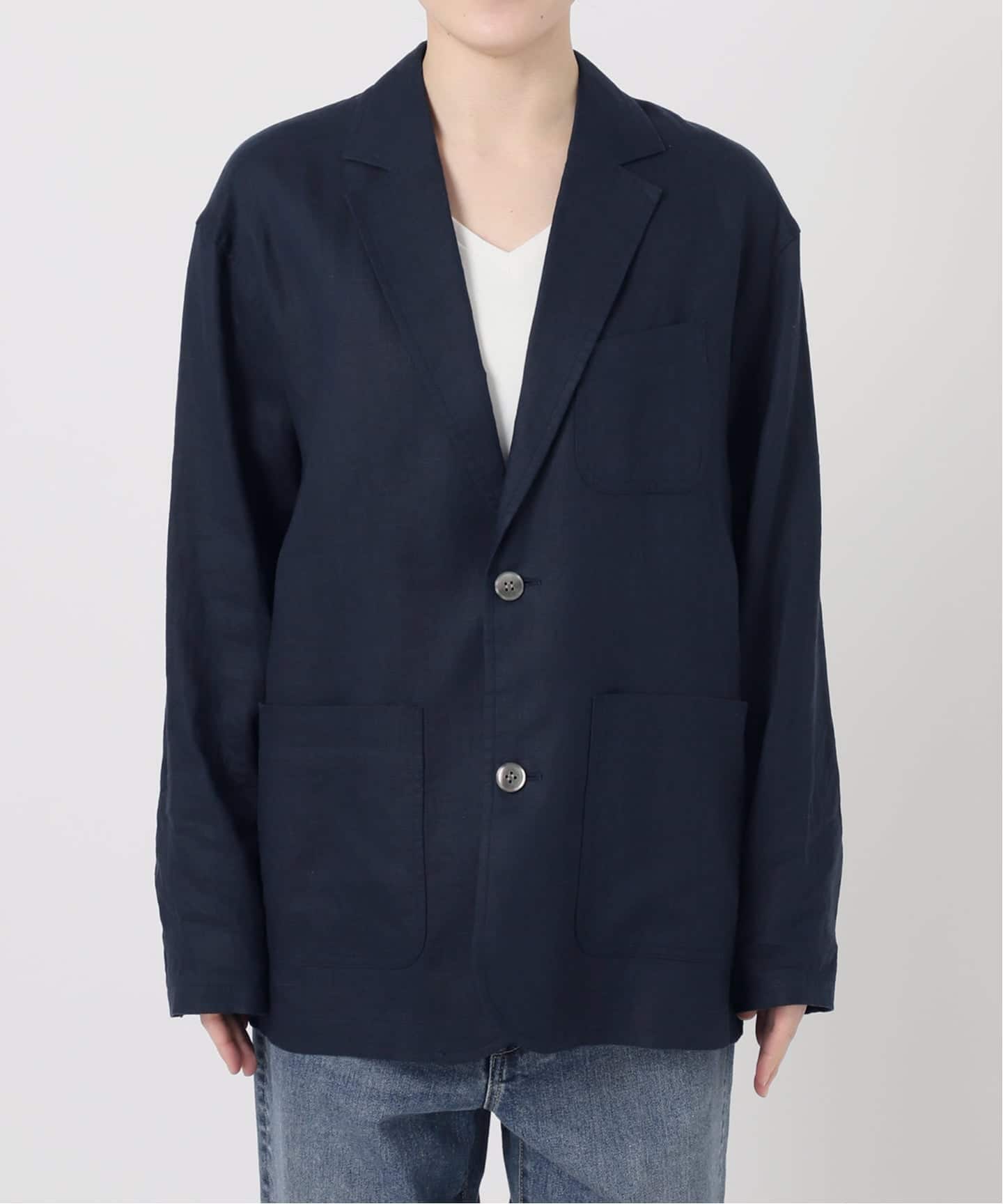 ≪予約≫ソフトリネンライトジャケット（テーラードジャケット