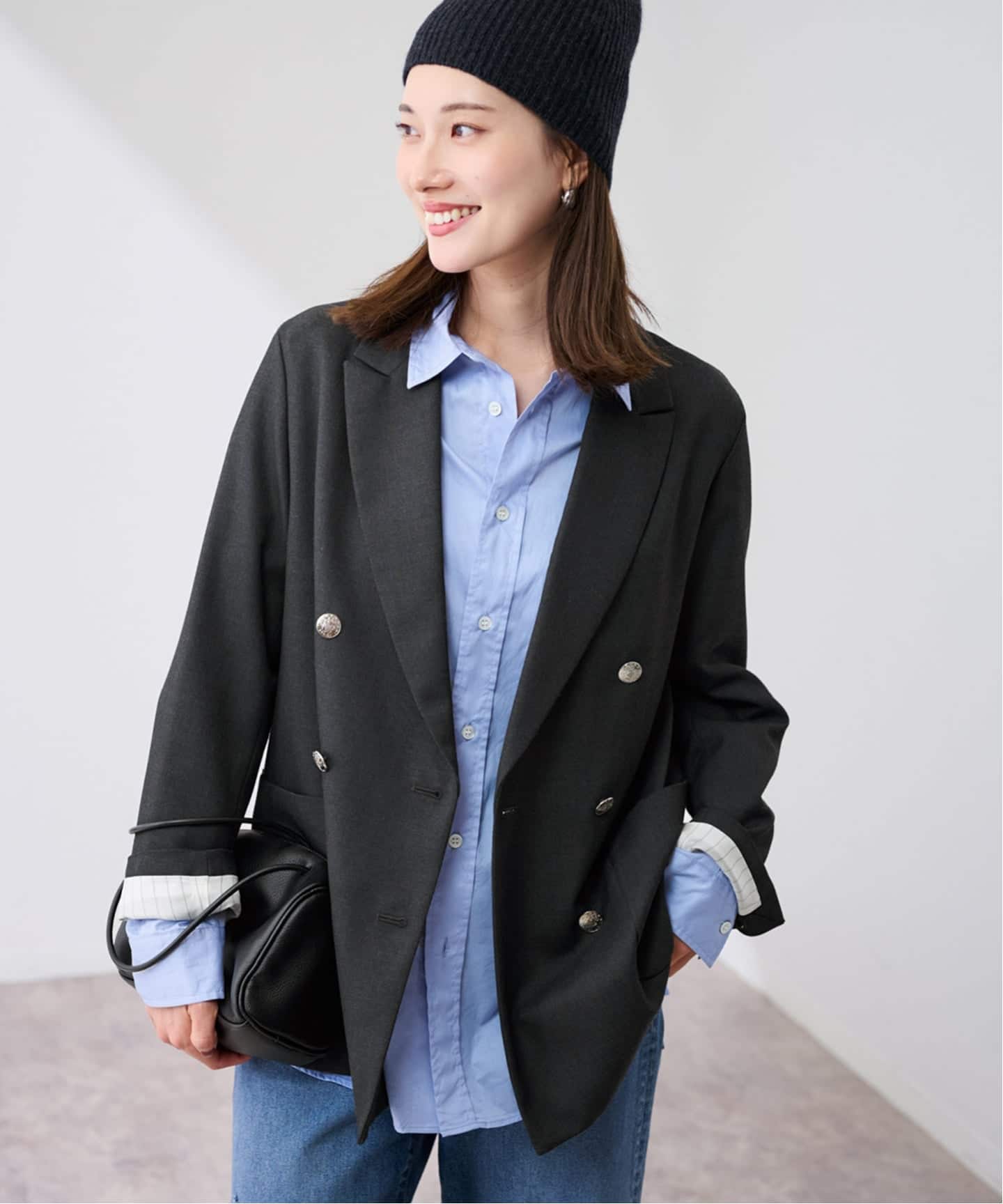 FRAMeWORK TWRカルゼDBジャケット2 ネイビー 38 フレームワーク FRAMeWORK ≪追加予約≫TWRカルゼDBジャケット