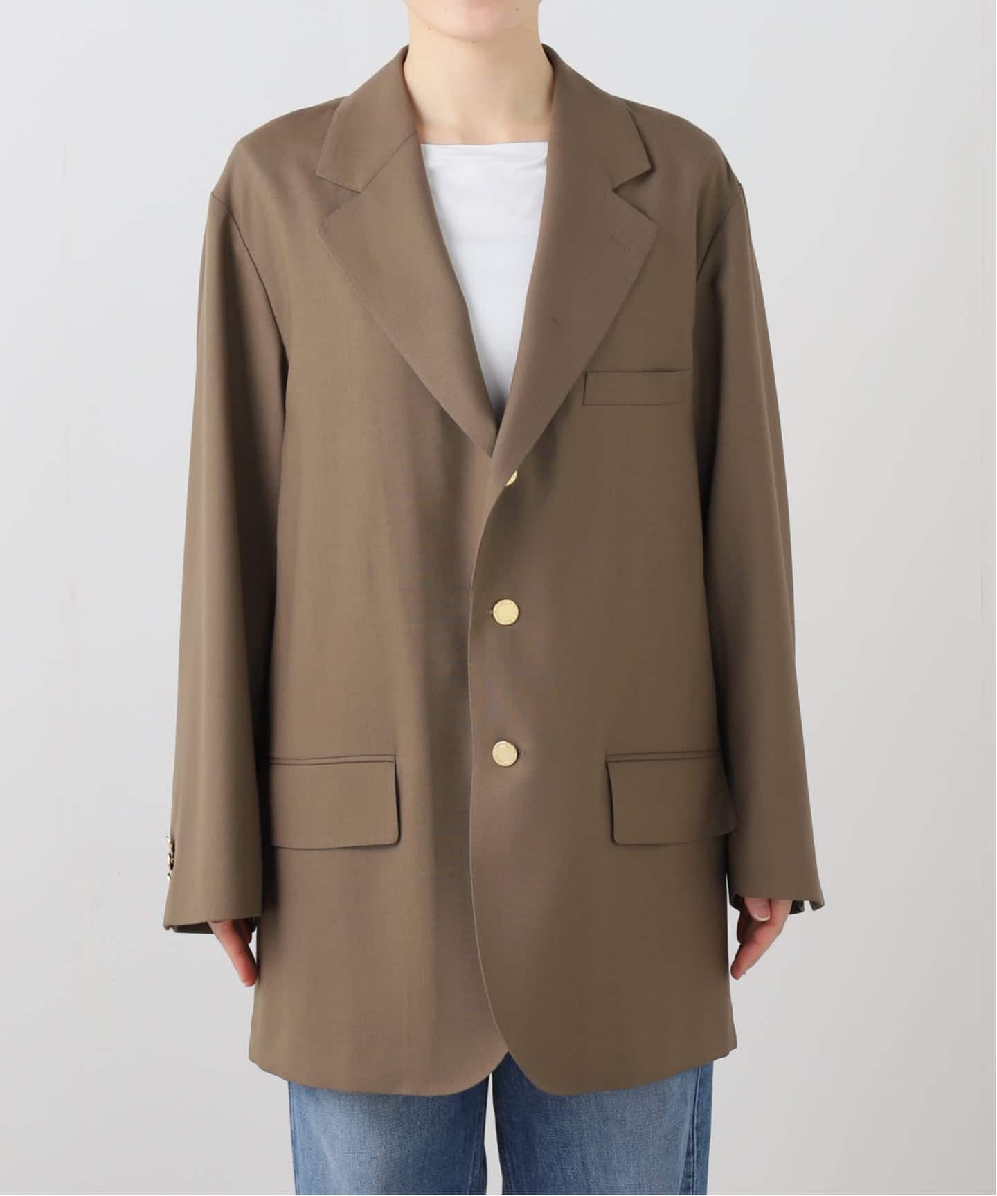 COUTURE D`ADAM/クチュールドアダム BIGJK Single Blazer Desert