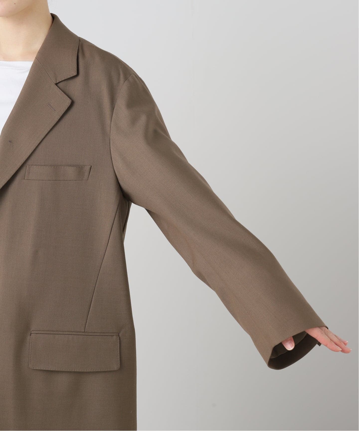 COUTURE D`ADAM/クチュールドアダム BIGJK Single Blazer Desert