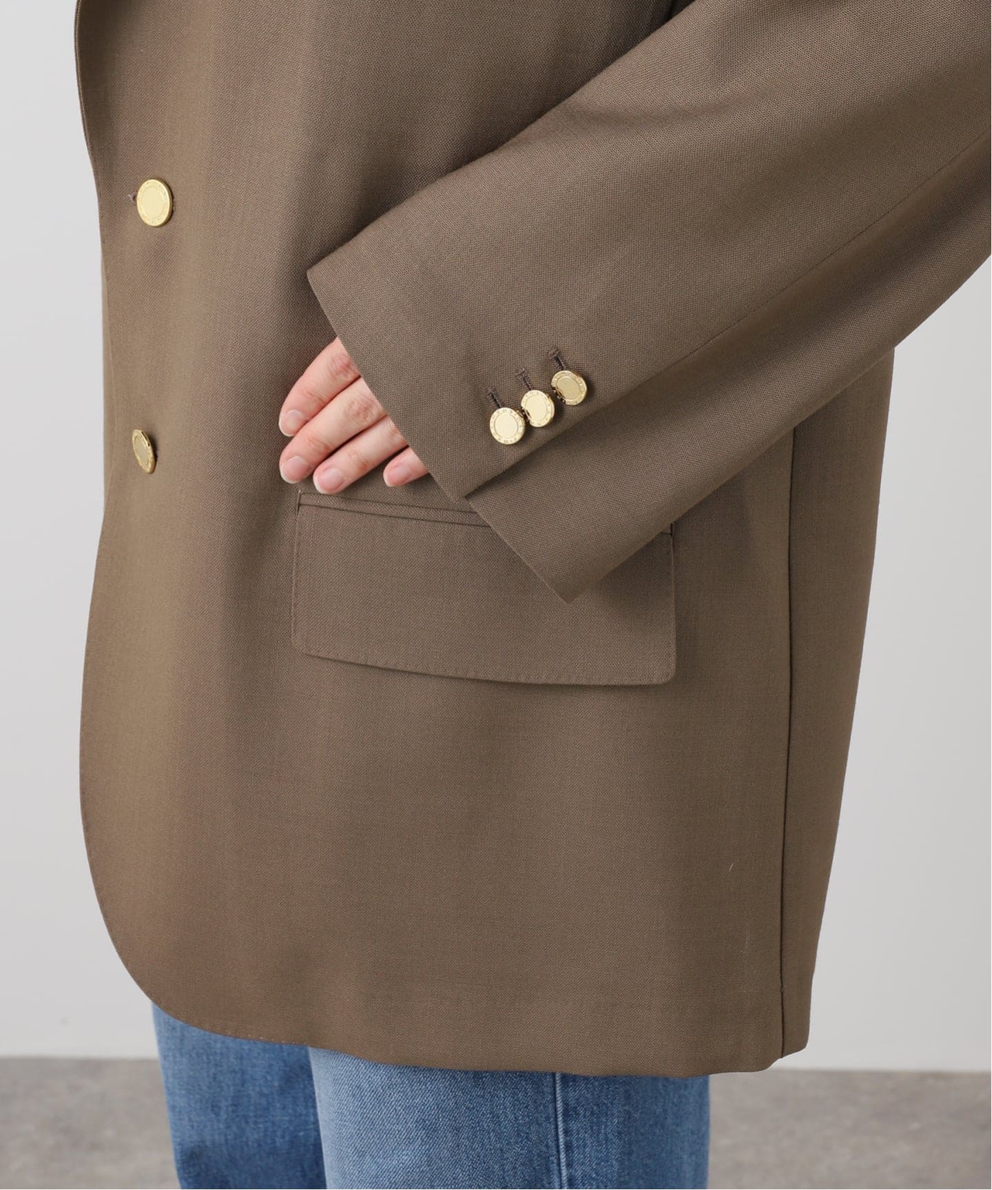 COUTURE D`ADAM/クチュールドアダム BIGJK Single Blazer Desert