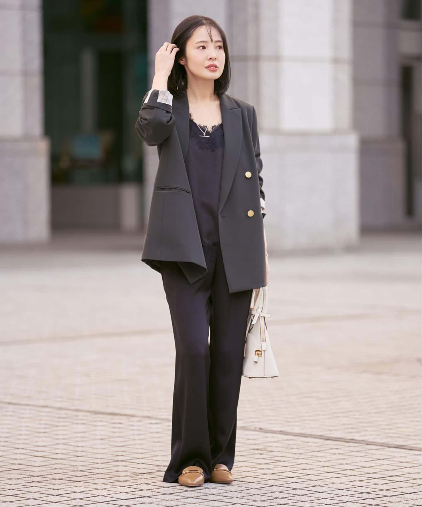 追加・セットアップ対応》フローツイルピークドラペルジャケット