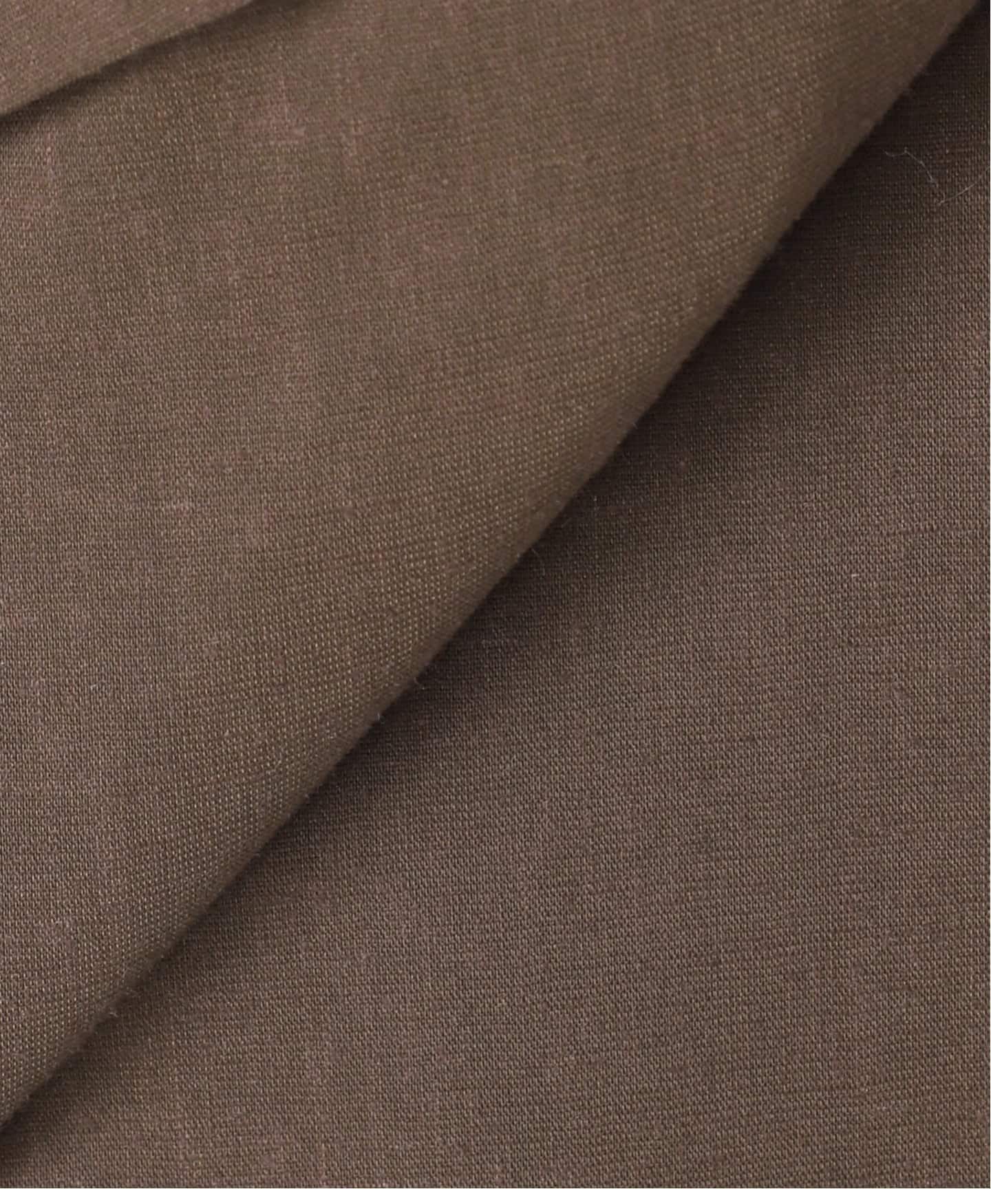 セットアップ対応》麻ストレッチVカラージャケット（ノーカラー