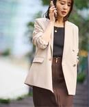 《追加・新色・セットアップ対応》フローツイルピークドラペルジャケット