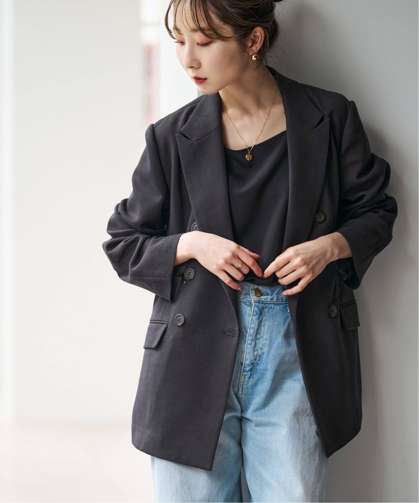 【Noble ノーブル】provoke double big jacket 追加・新色》ドンゴロスダブルジャケット（テーラードジャケット