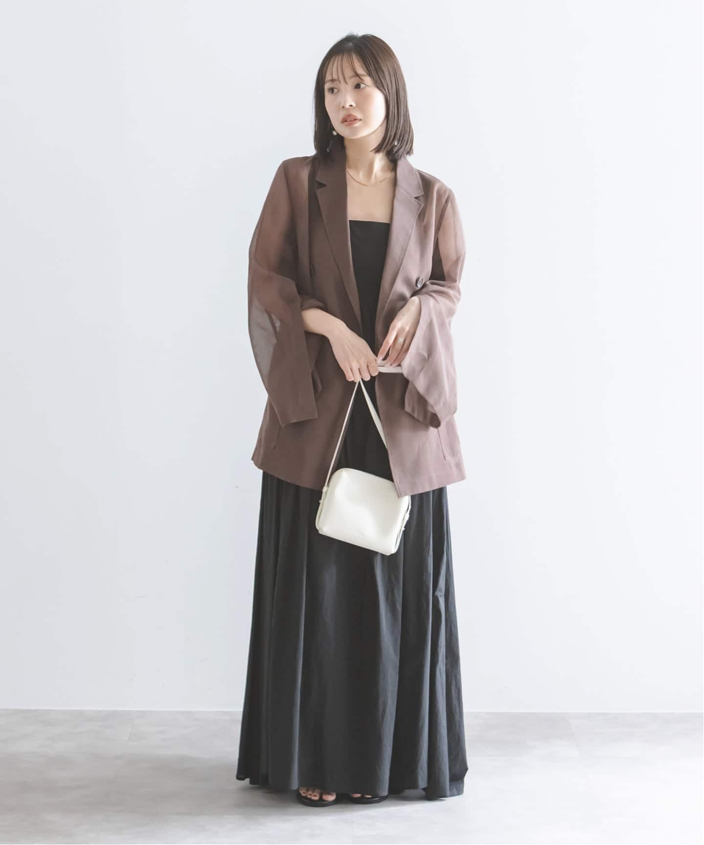 追加予約・WEB＆なんばCITY店限定》【洗える】スリットスリーブシアー