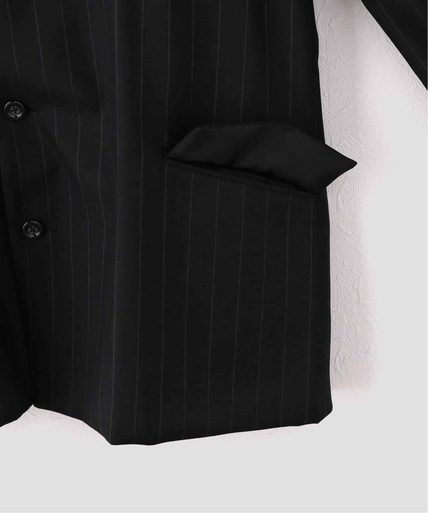 UJOH/ウジョー W Belt 2BS JKT（ノーカラージャケット）｜NOBLE