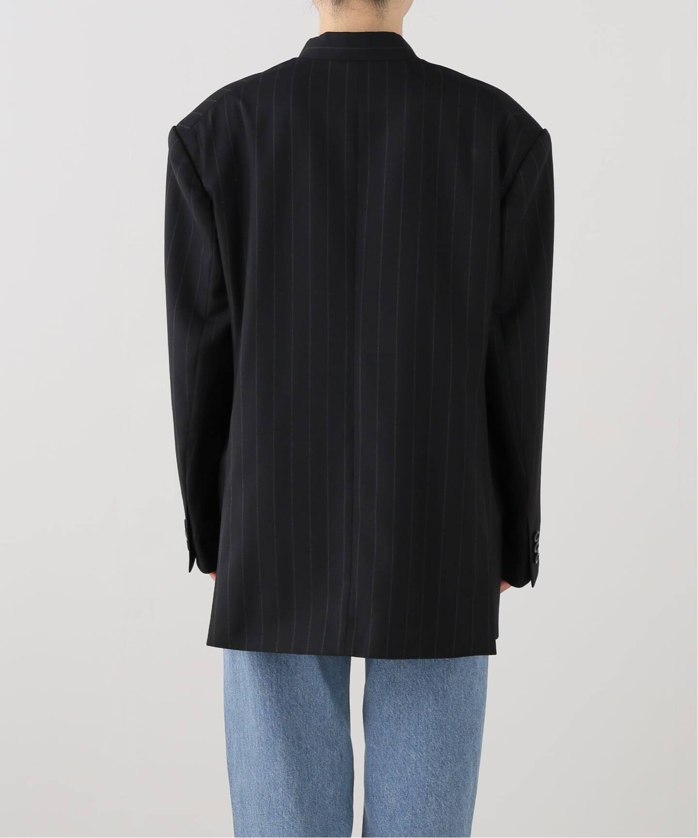 UJOH/ウジョー W Belt 2BS JKT（ノーカラージャケット）｜NOBLE