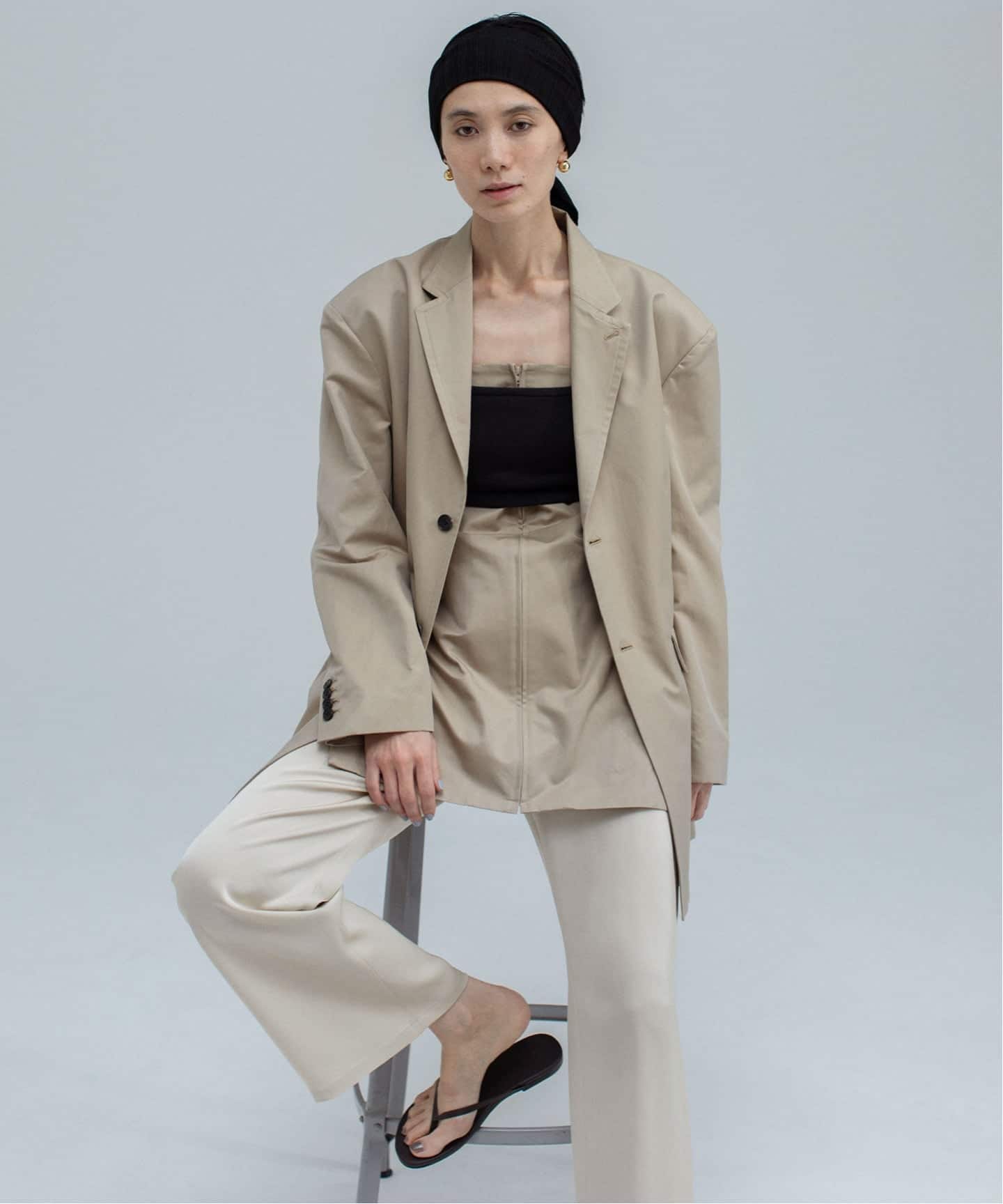 KAYLE/ケイル OVERSIZED SINGLE BREASTED JACKET（テーラード