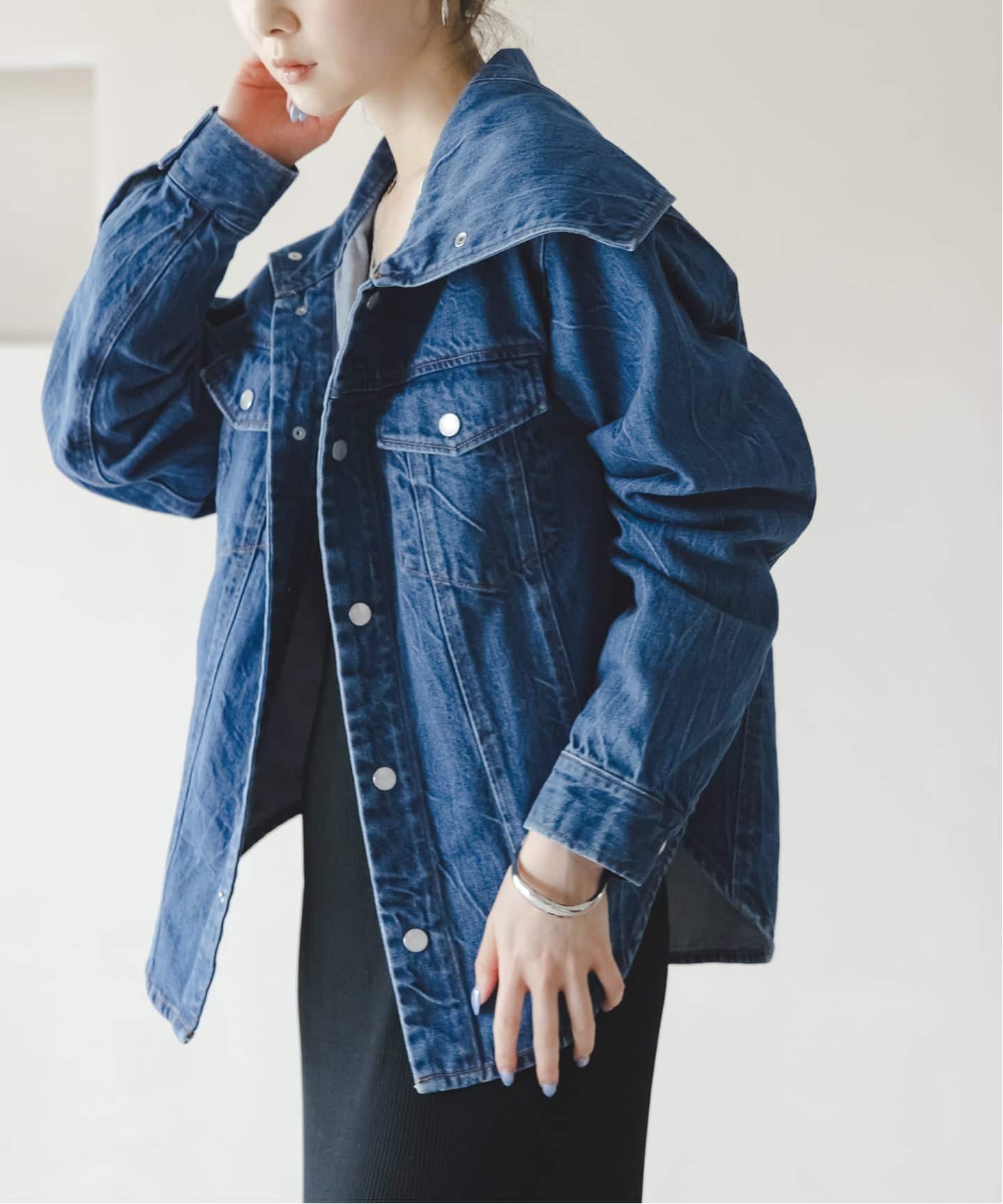 予約》SERGE/サージ SAILOR COLLAR JACKET（デニムジャケット）｜NOBLE